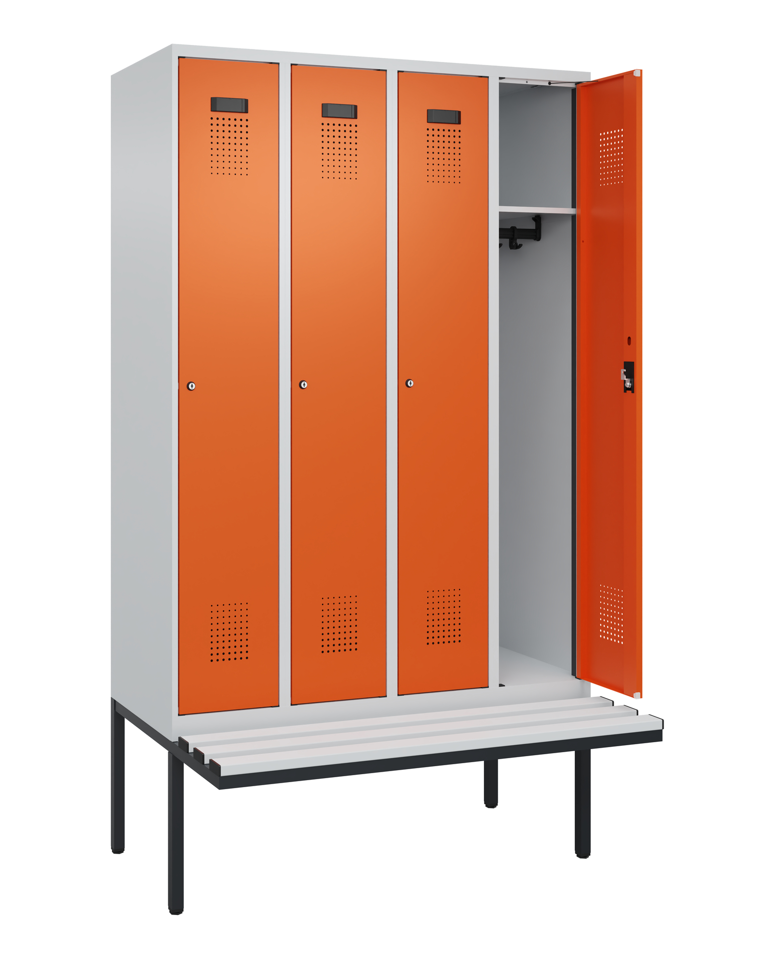 C+P Spind Evolo PLUS, Bank, 4 Abteile, 2120x1200x8