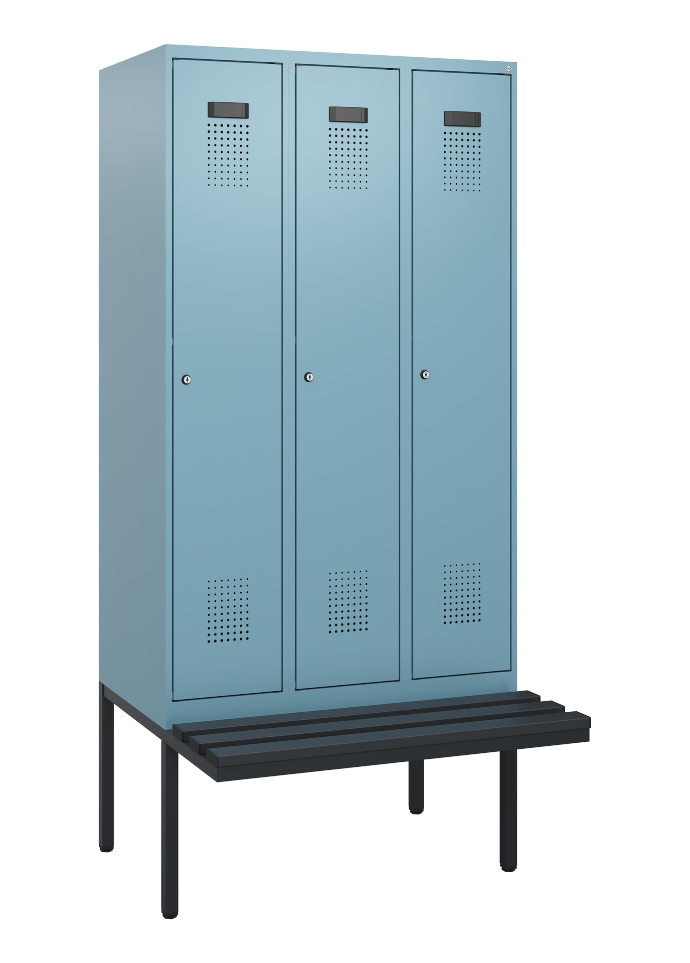 C+P Spind Evolo PLUS, Bank, 3 Abteile, 1950x900x81