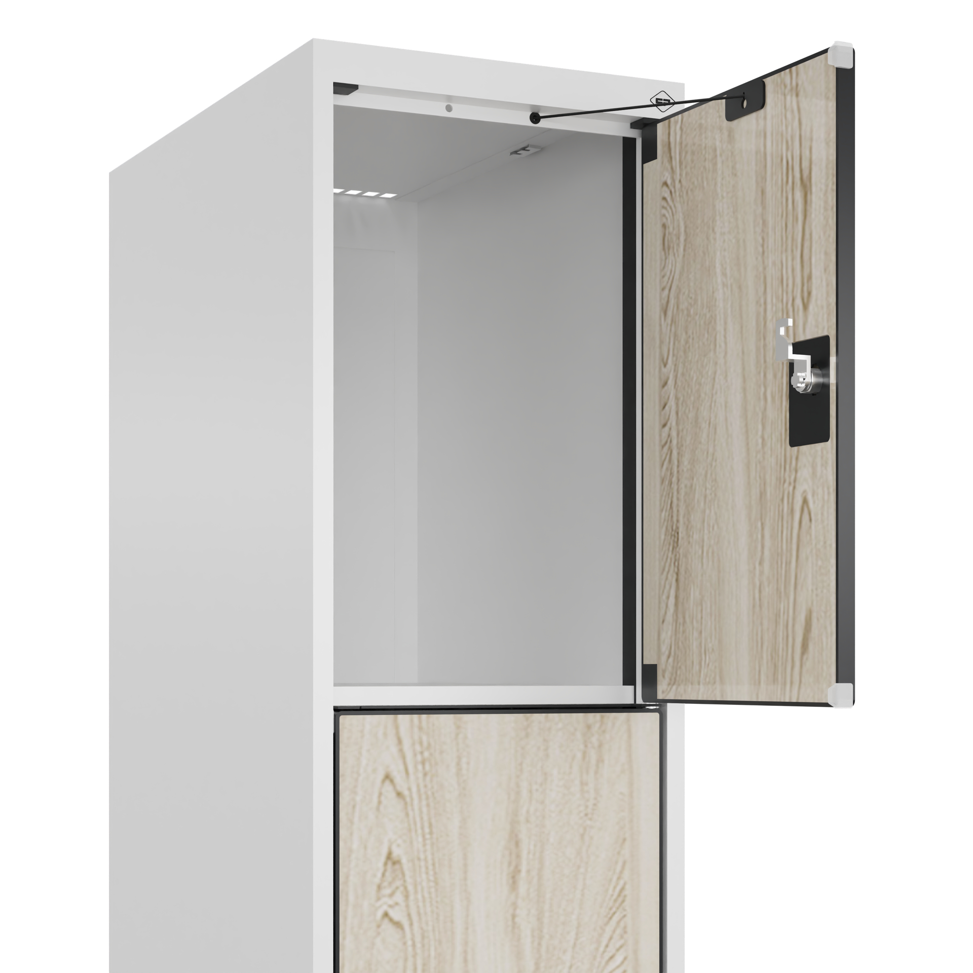 C+P Schlie�fachschrank Evolo PLUS, F��e, 4 F�cher, 1950x300x500mm