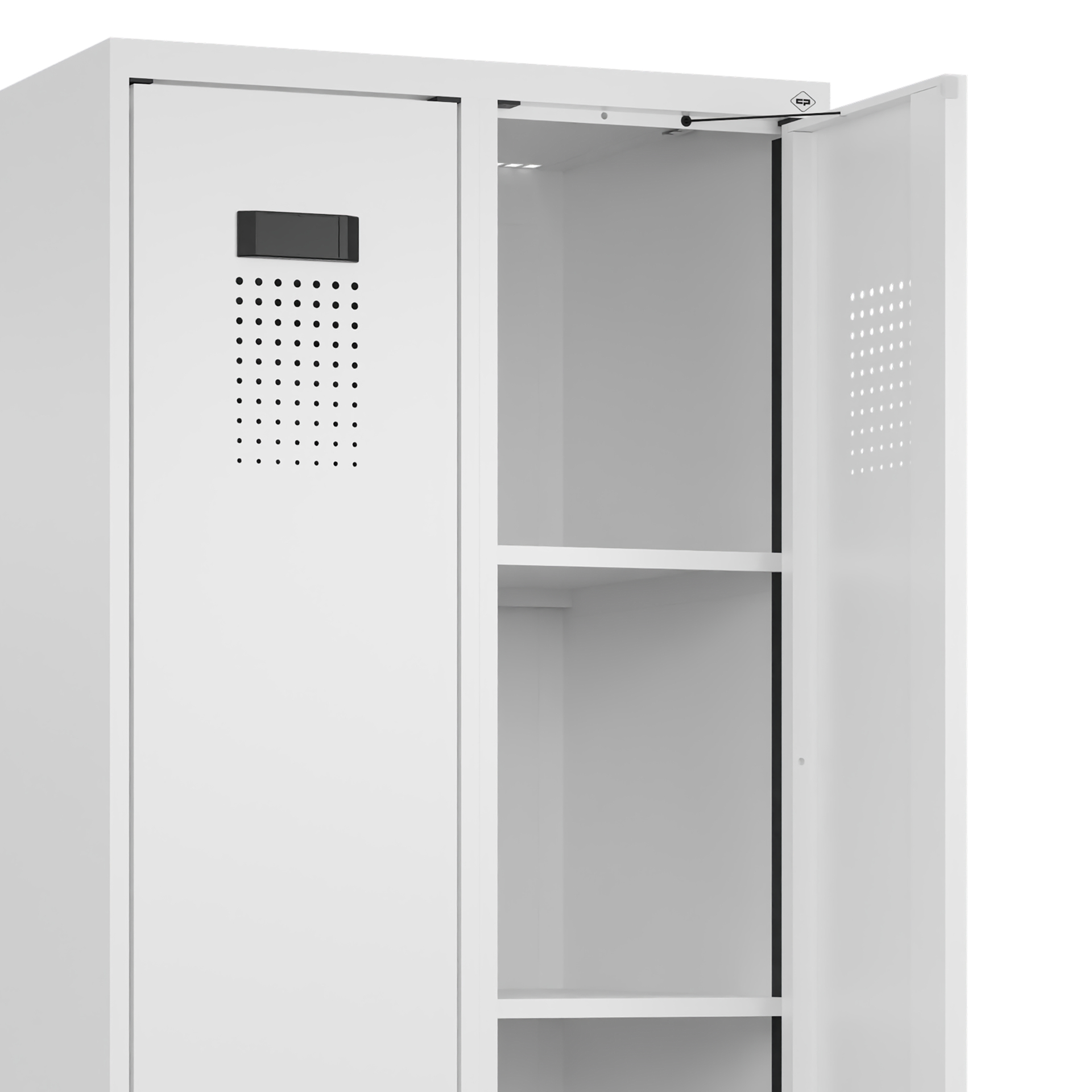 C+P Wäsche-Spind Evolo PLUS, 2 Abteile, 1850x600x5