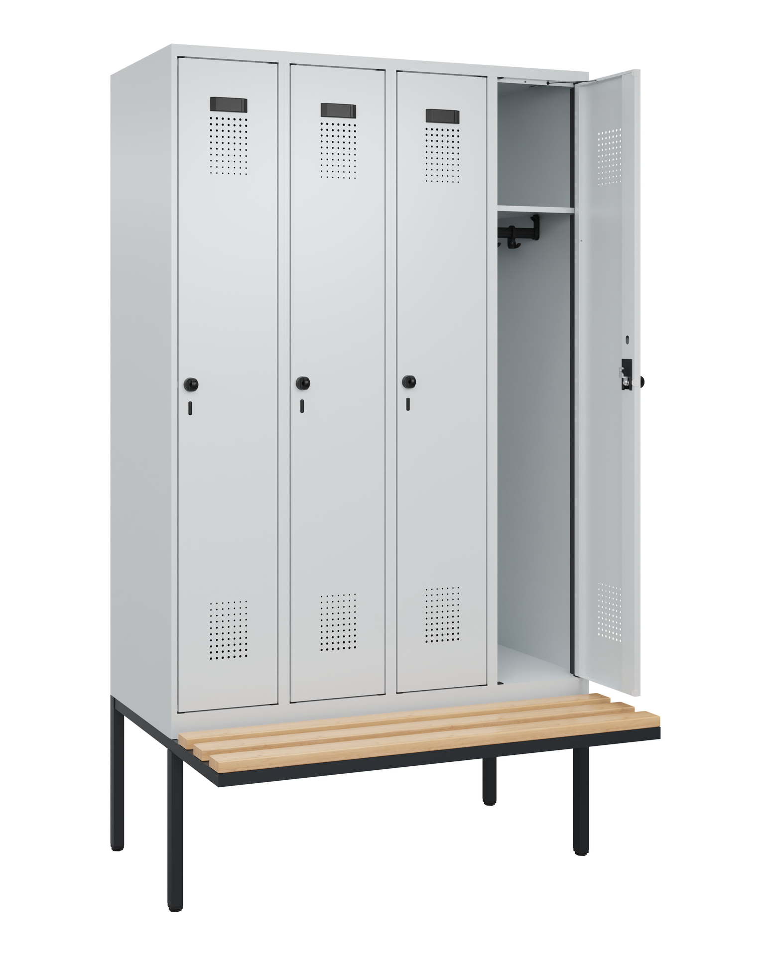 C+P Spind Evolo PLUS, Bank, 4 Abteile, 2120x1200x8
