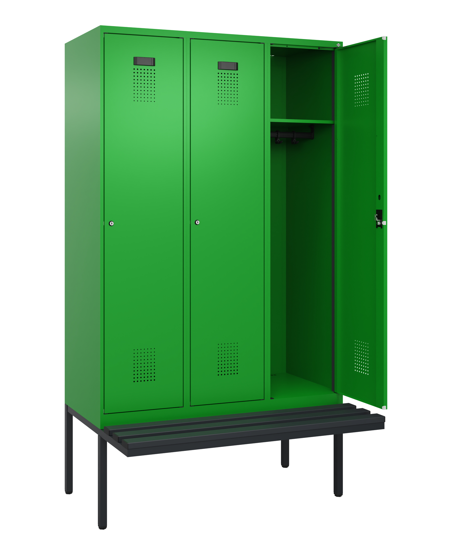 C+P Spind Evolo PLUS, Bank, 3 Abteile, 2120x1200x8