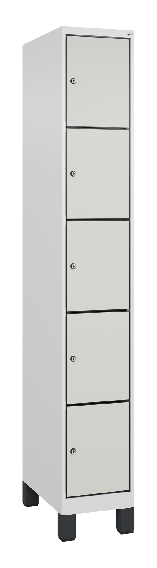 C+P Schlie�fachschrank Evolo PLUS, F��e, 5 F�cher, 1950x300x500mm