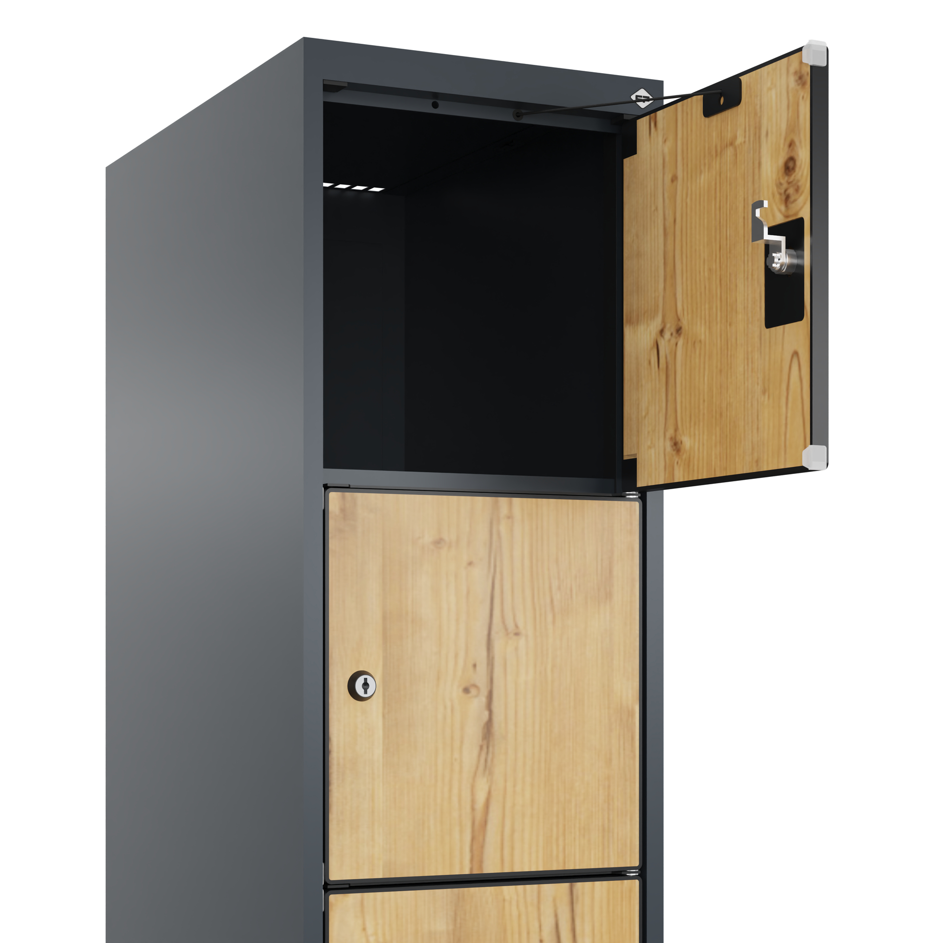 C+P Schlie�fachschrank Evolo PLUS, Sockel, 6 F�cher, 1950x300x500mm