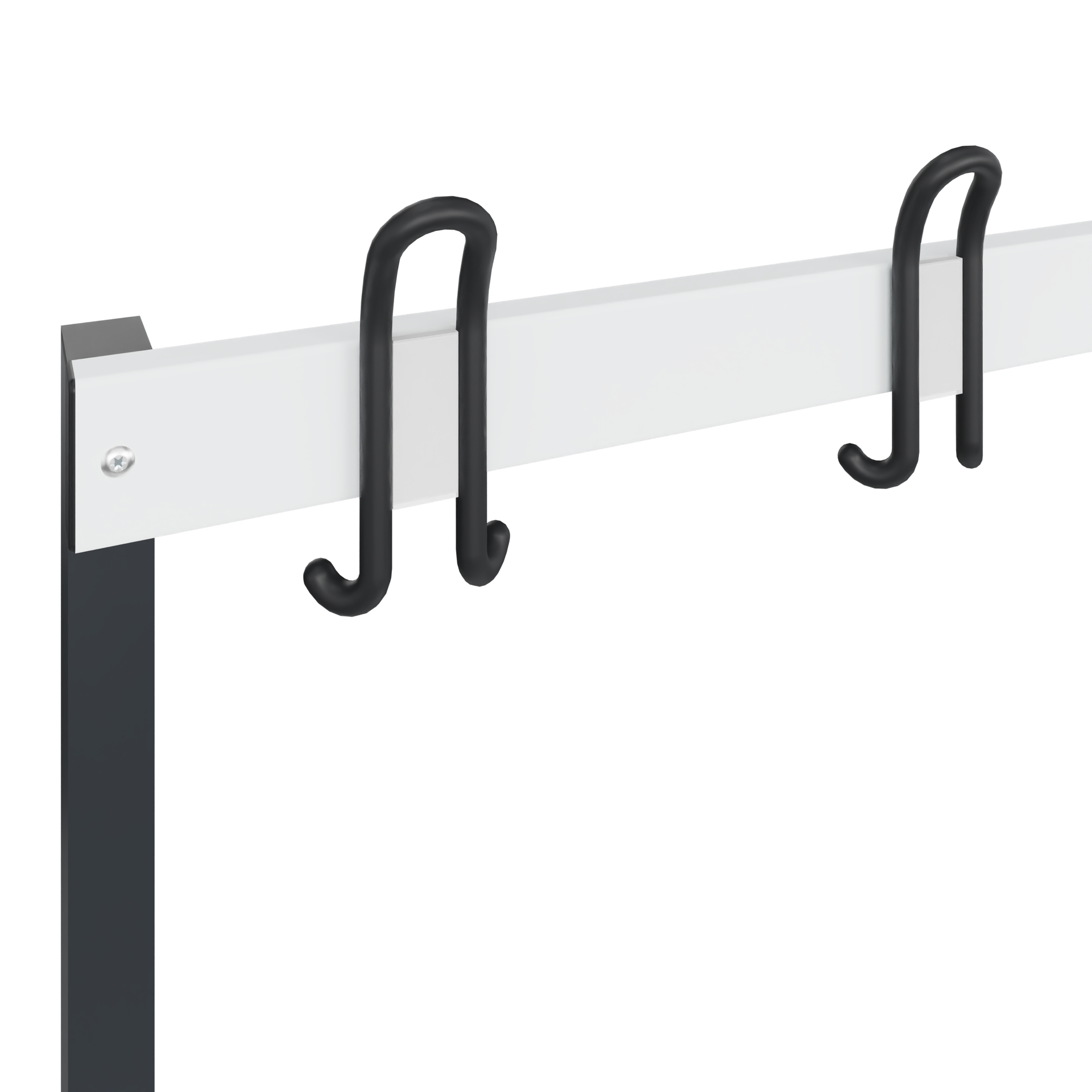 C+P Garderobenbank Solid, 1716x2000x412mm, 7021/Weiß