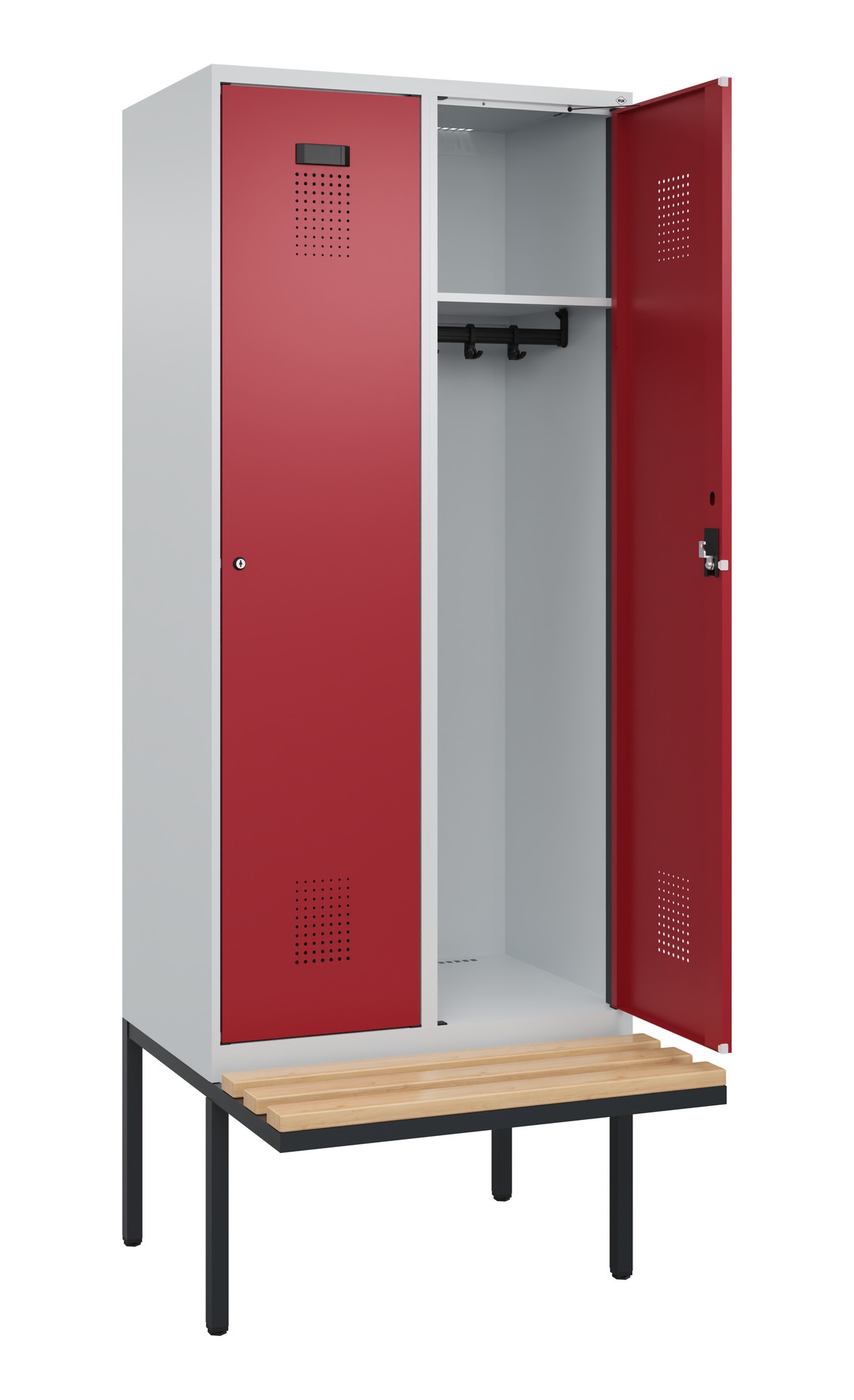 C+P Spind Evolo PLUS, Bank, 2 Abteile, 2120x800x81