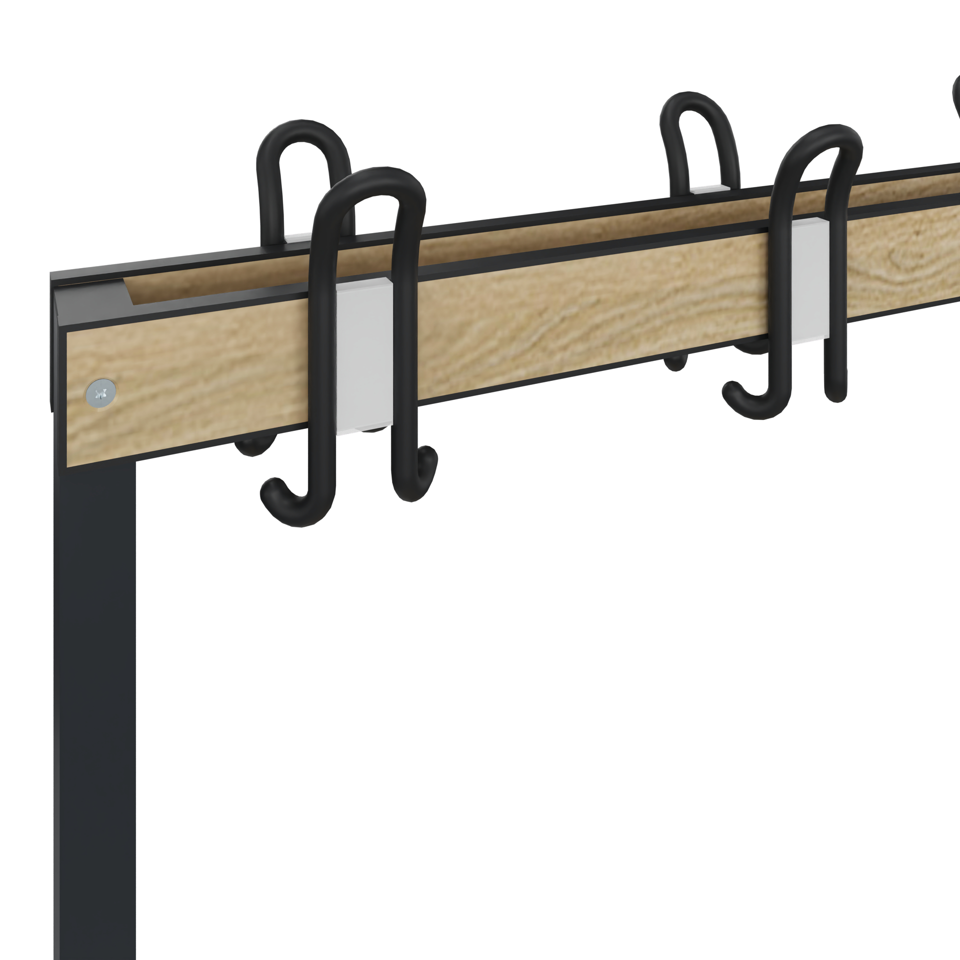 C+P Garderobenbank Solid HPL, 1716x1000x770mm, 7021/VK032