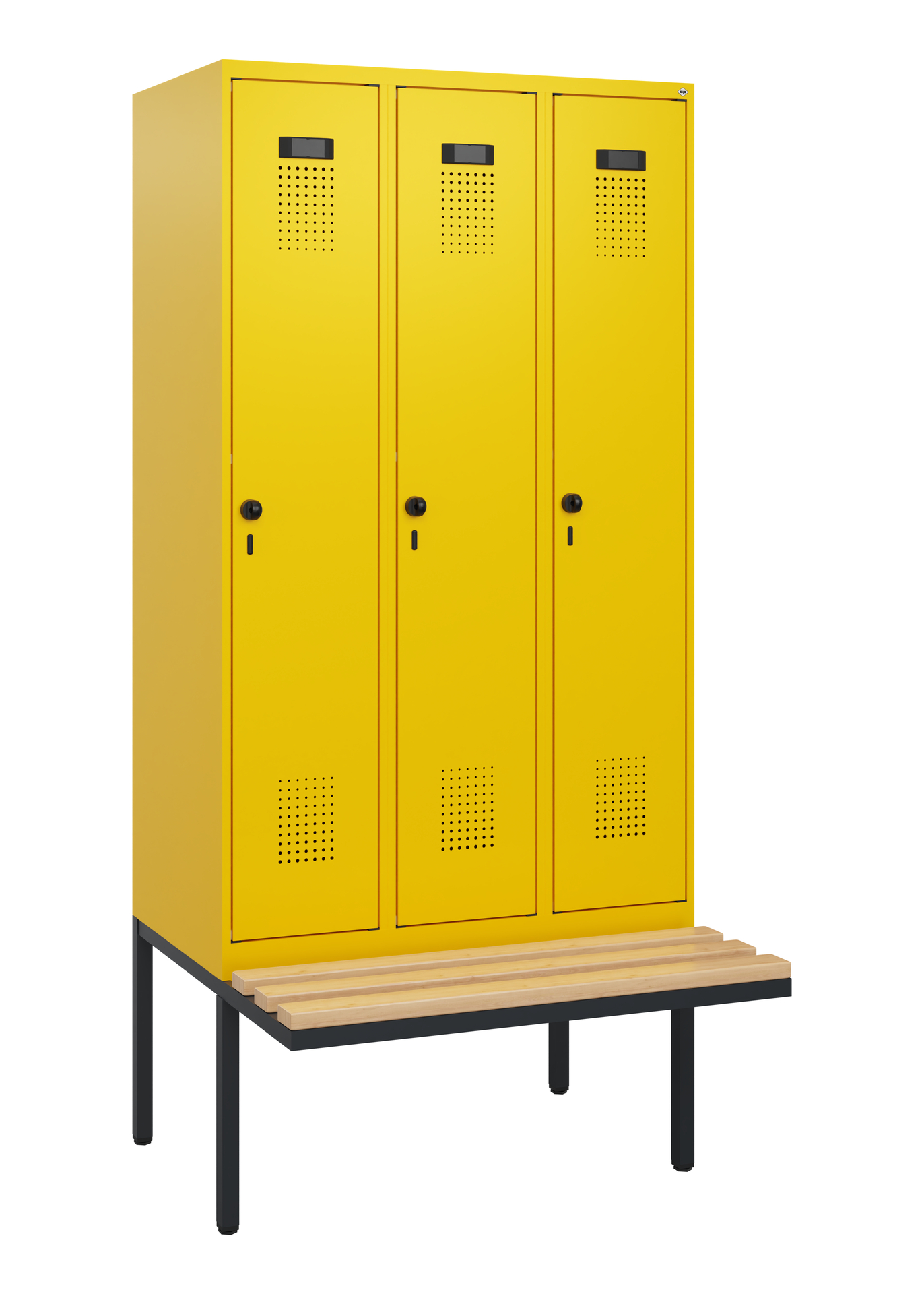 C+P Spind Evolo PLUS, Bank, 3 Abteile, 1950x900x81