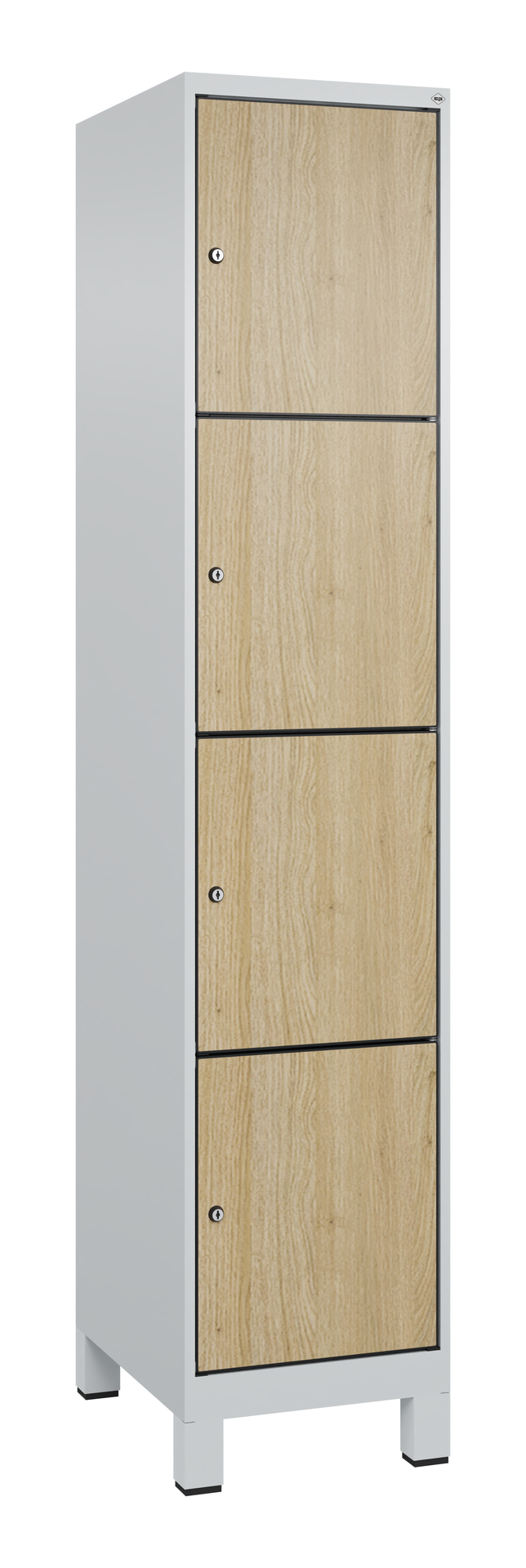 C+P Schlie�fachschrank Evolo PLUS, F��e, 4 F�cher, 1950x400x500mm