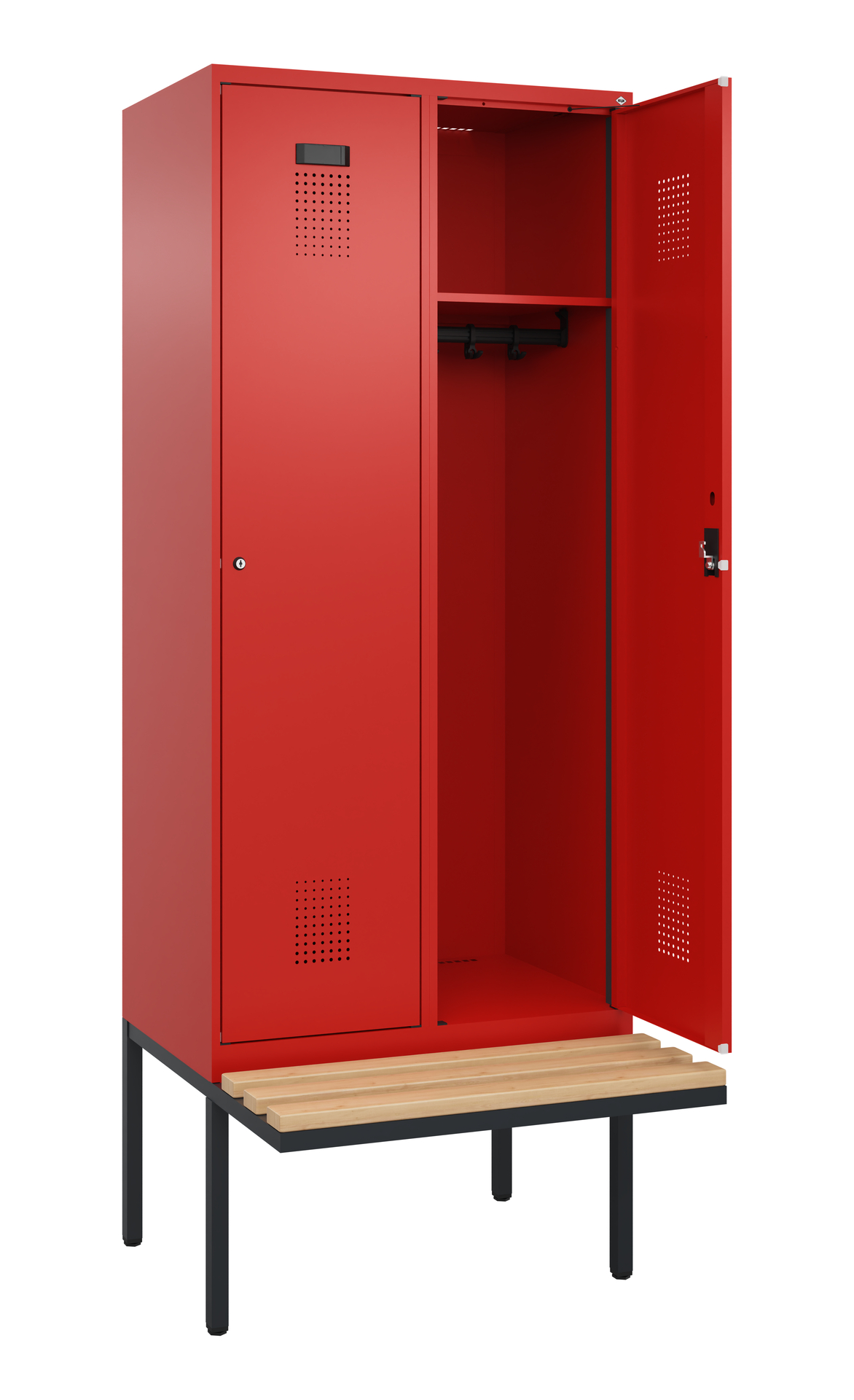 C+P Spind Evolo PLUS, Bank, 2 Abteile, 2120x800x81