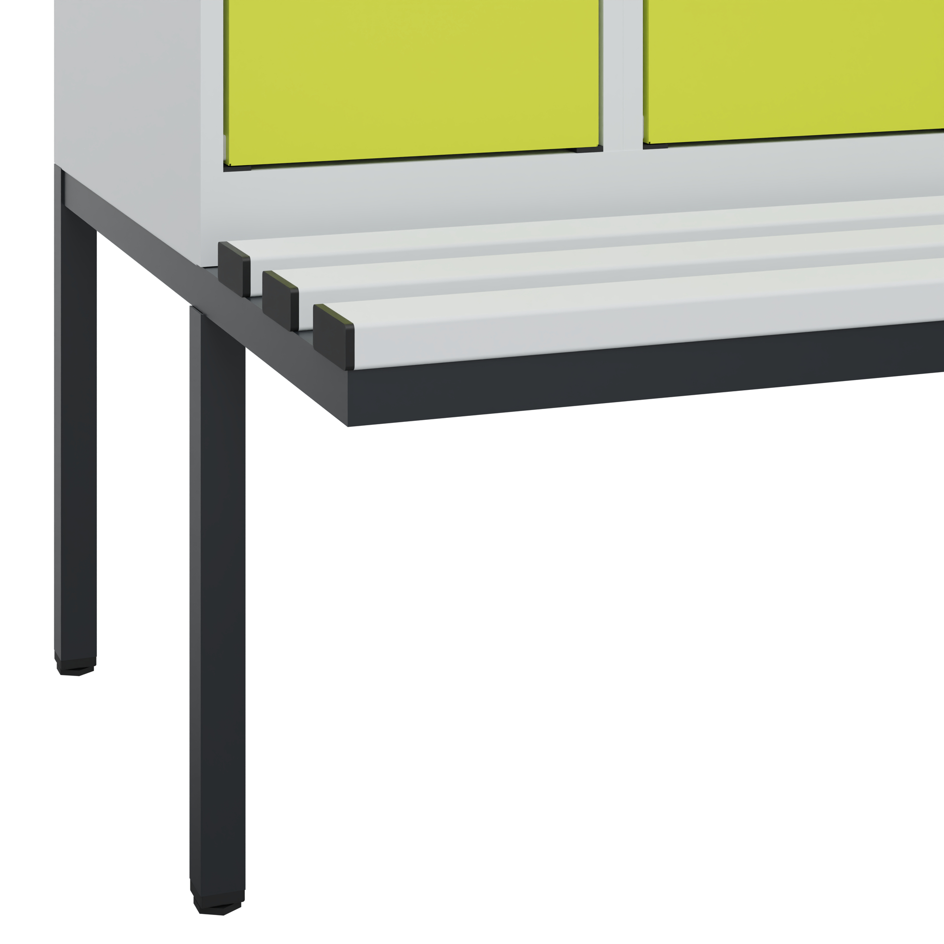 C+P Spind Evolo PLUS, Bank, 3 Abteile, 2120x900x81
