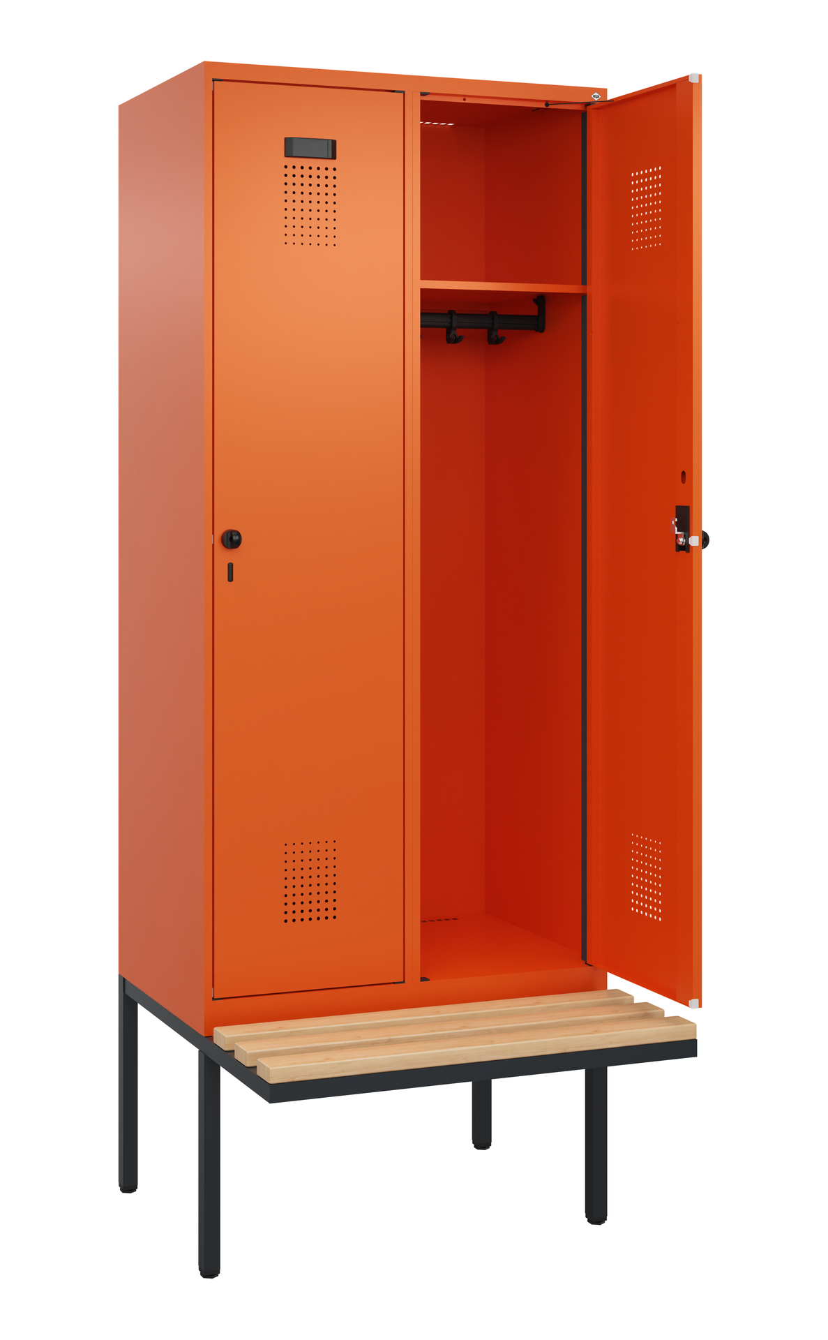 C+P Spind Evolo PLUS, Bank, 2 Abteile, 2120x800x81