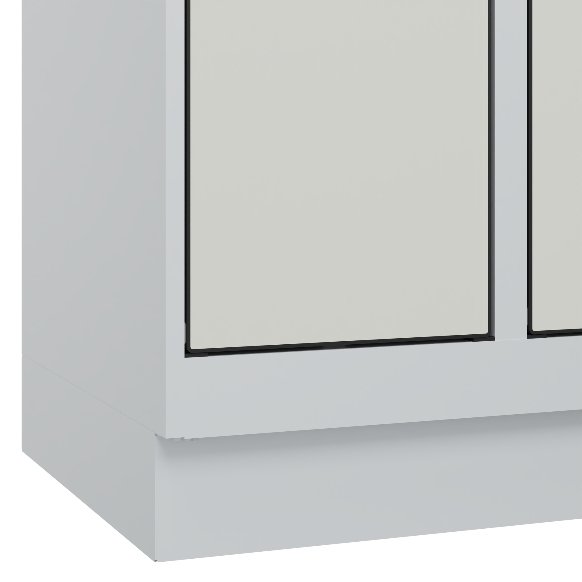 C+P Schlie�fachschrank Evolo PLUS, Sockel, 3 F�cher, 1950x300x500mm