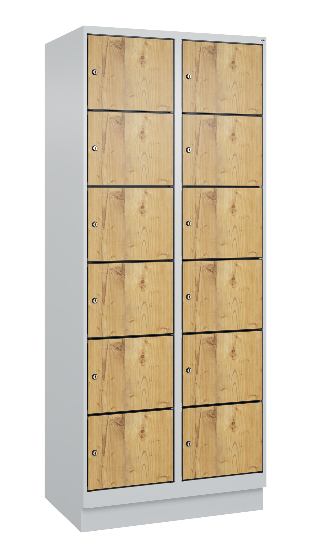 C+P Schlie�fachschrank Evolo PLUS, Sockel, 12 F�cher, 1950x800x500mm