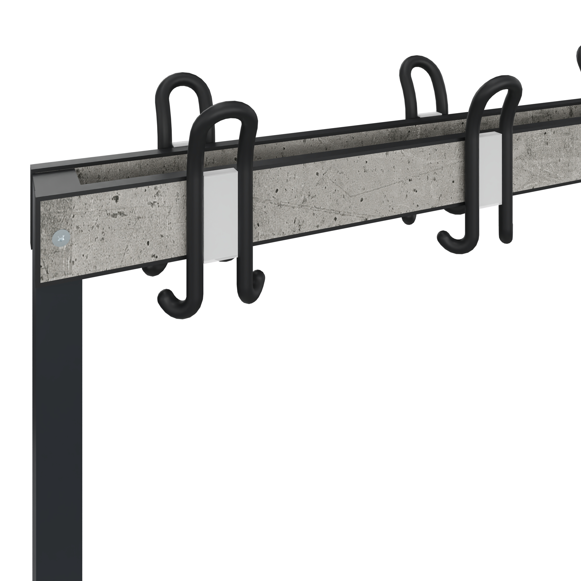 C+P Garderobenbank Solid HPL, 1716x2000x770mm, 7021/VK427