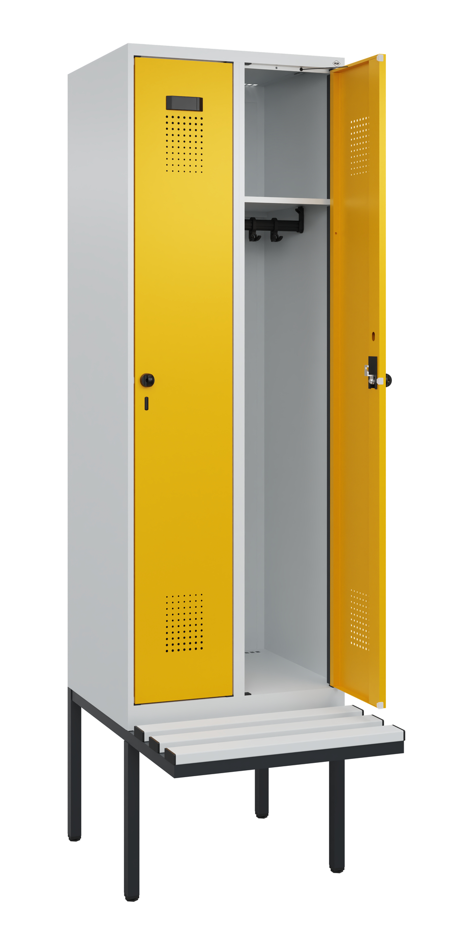 C+P Spind Evolo PLUS, Bank, 2 Abteil, 2120x600x815