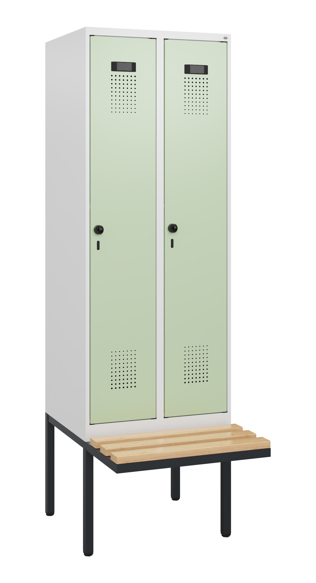 C+P Spind Evolo PLUS, Bank, 2 Abteile, 1950x600x81