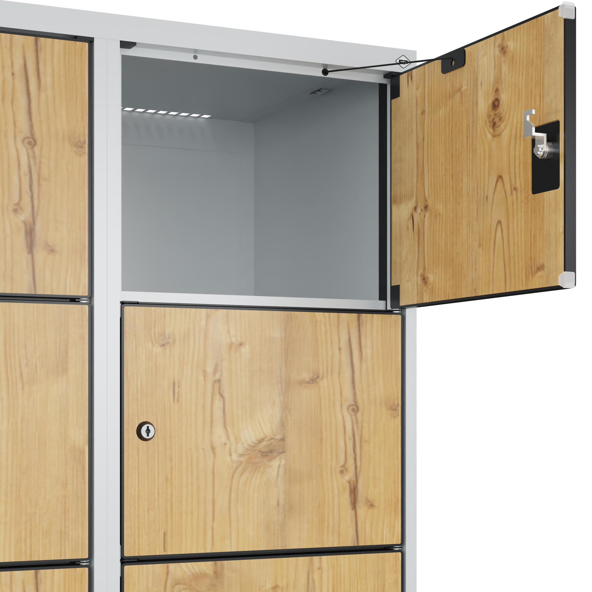 C+P Schlie�fachschrank Evolo PLUS, F��e, 12 F�cher, 1950x800x500mm