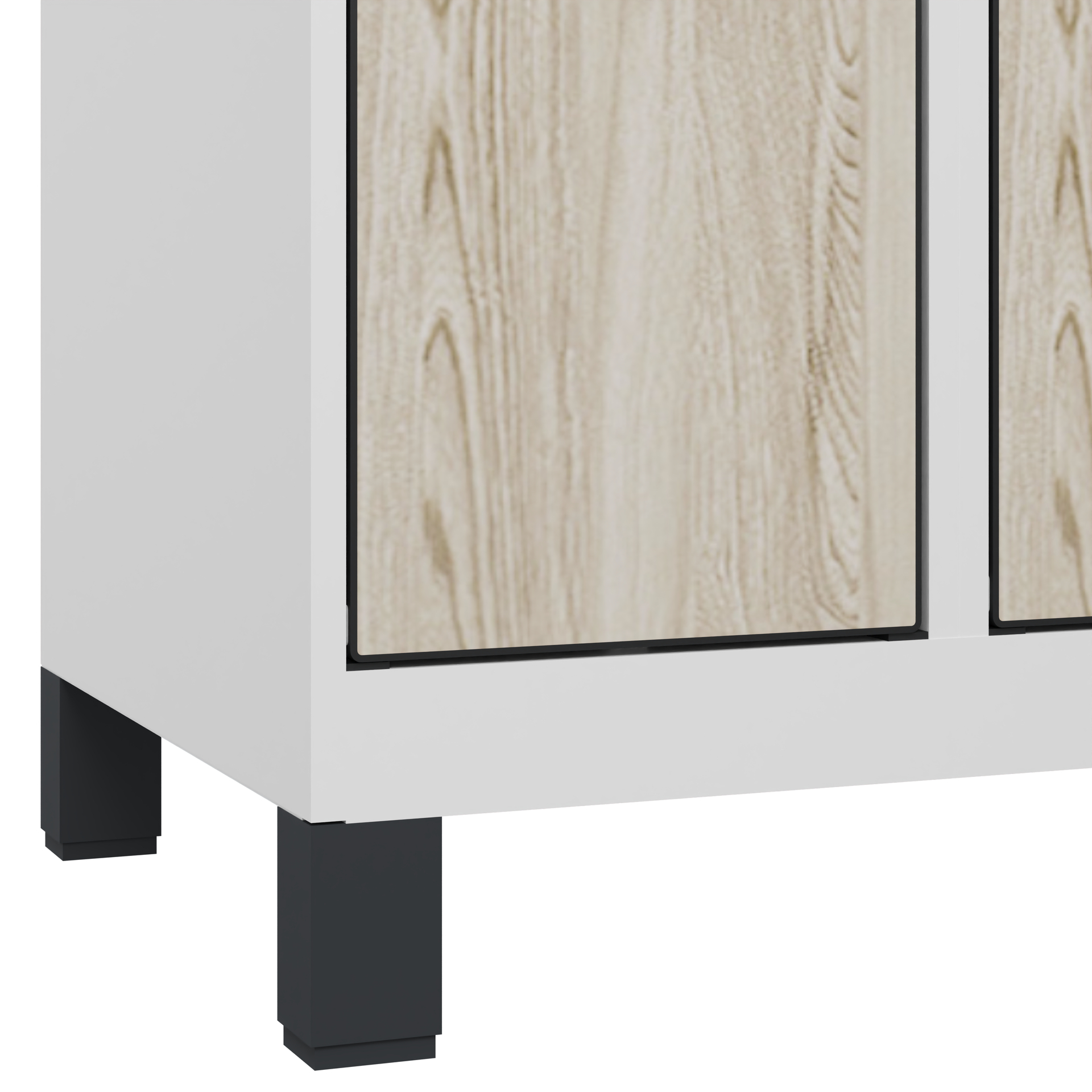 C+P Doppelst�ckiger Schulspind Evolo PLUS, F��e, 4 F�cher, 1630x600x500mm