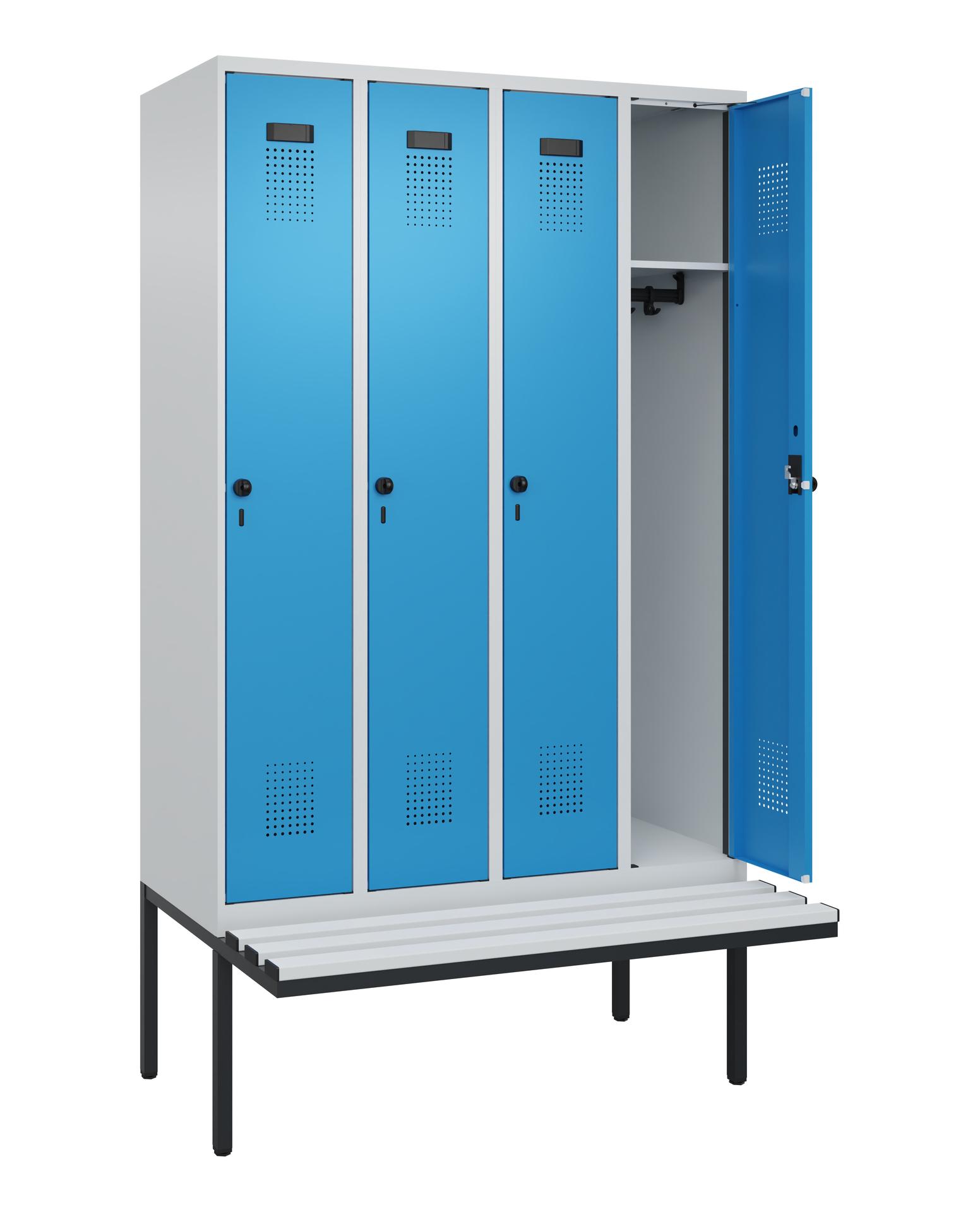 C+P Spind Evolo PLUS, Bank, 4 Abteile, 2120x1200x8
