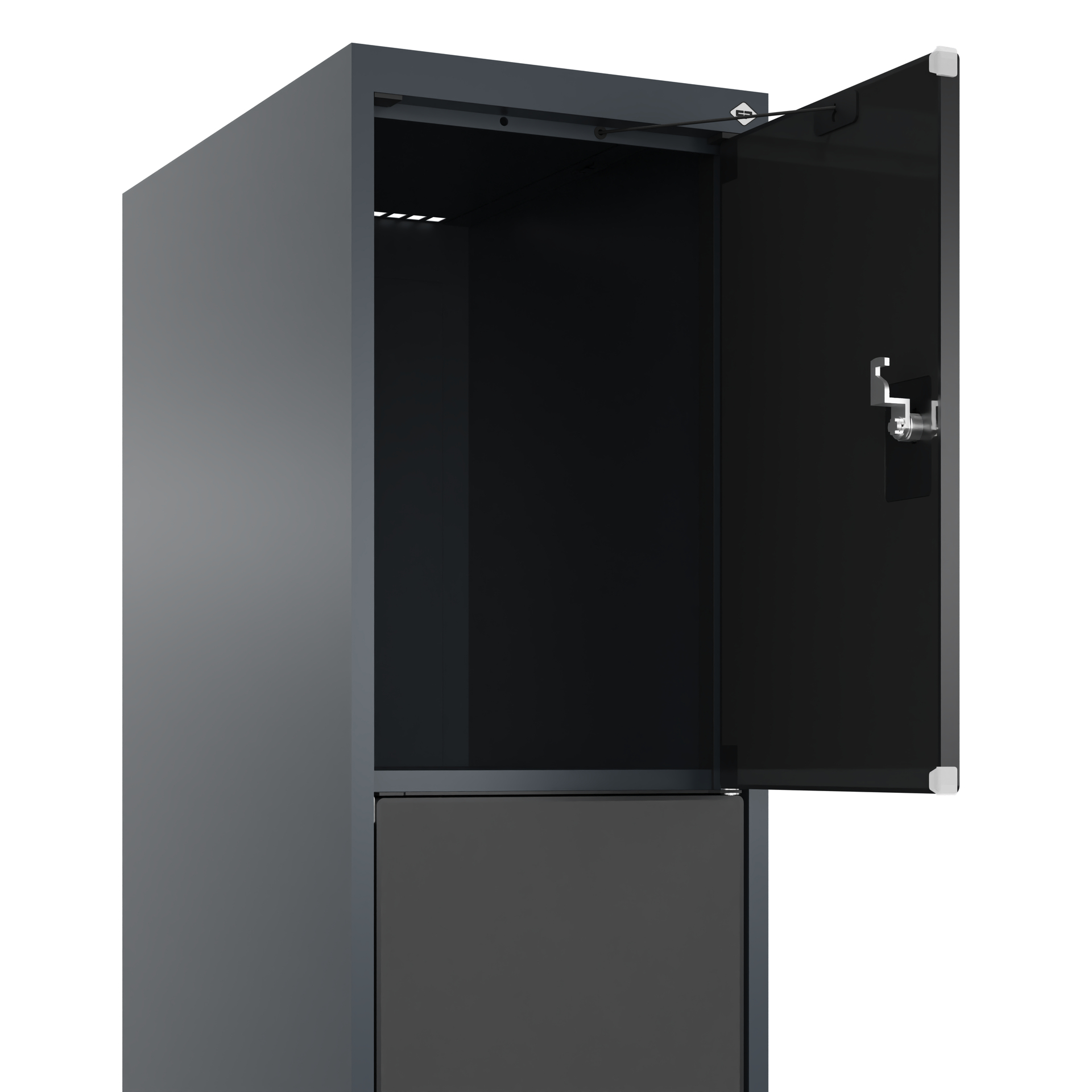 C+P Schlie�fachschrank Evolo PLUS, F��e, 4 F�cher, 1950x300x500mm