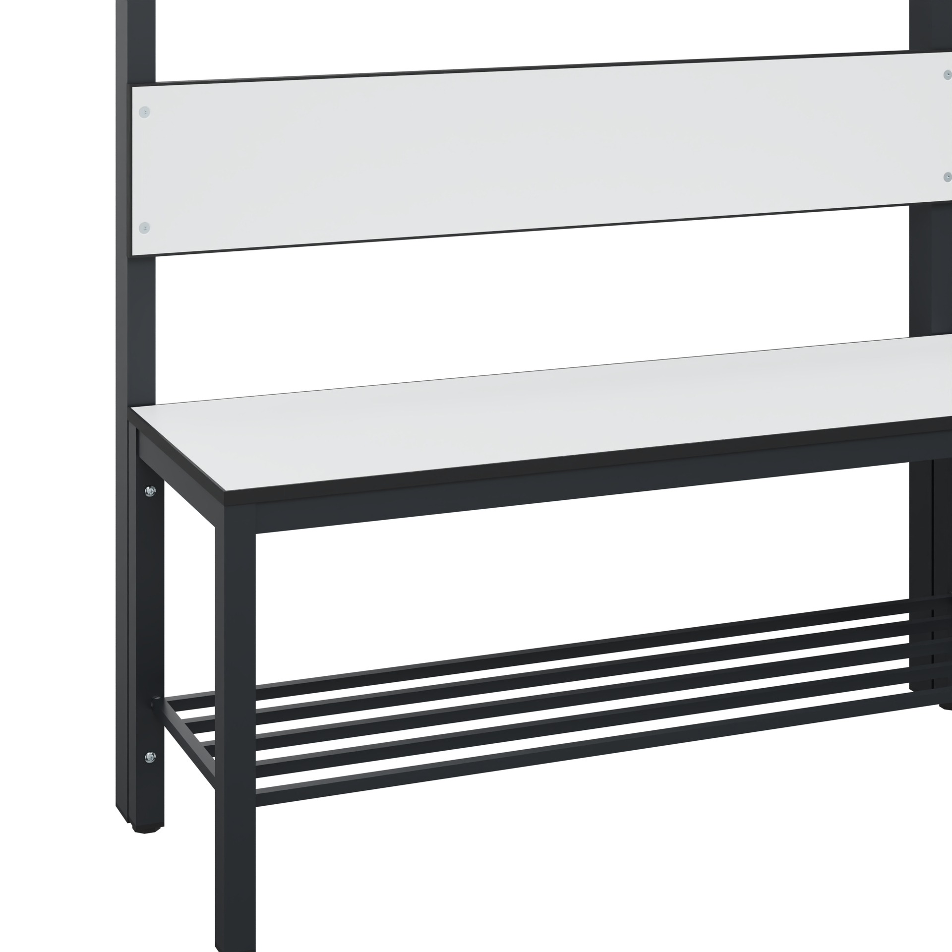 C+P Garderobenbank Solid HPL, 1716x1000x412mm, 7021/VK001