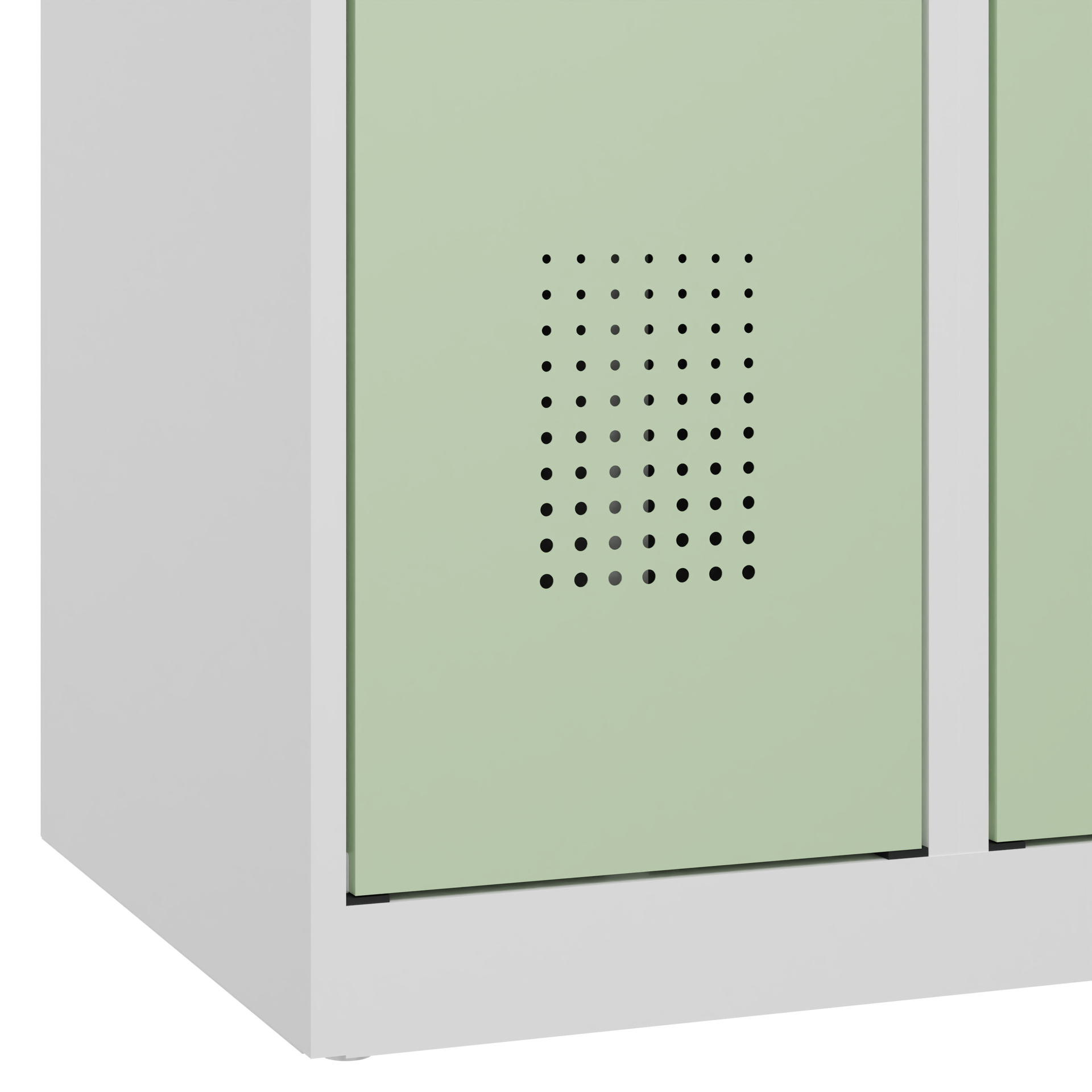 C+P Wäsche-Spind Evolo PLUS, 2 Abteile, 1850x600x5