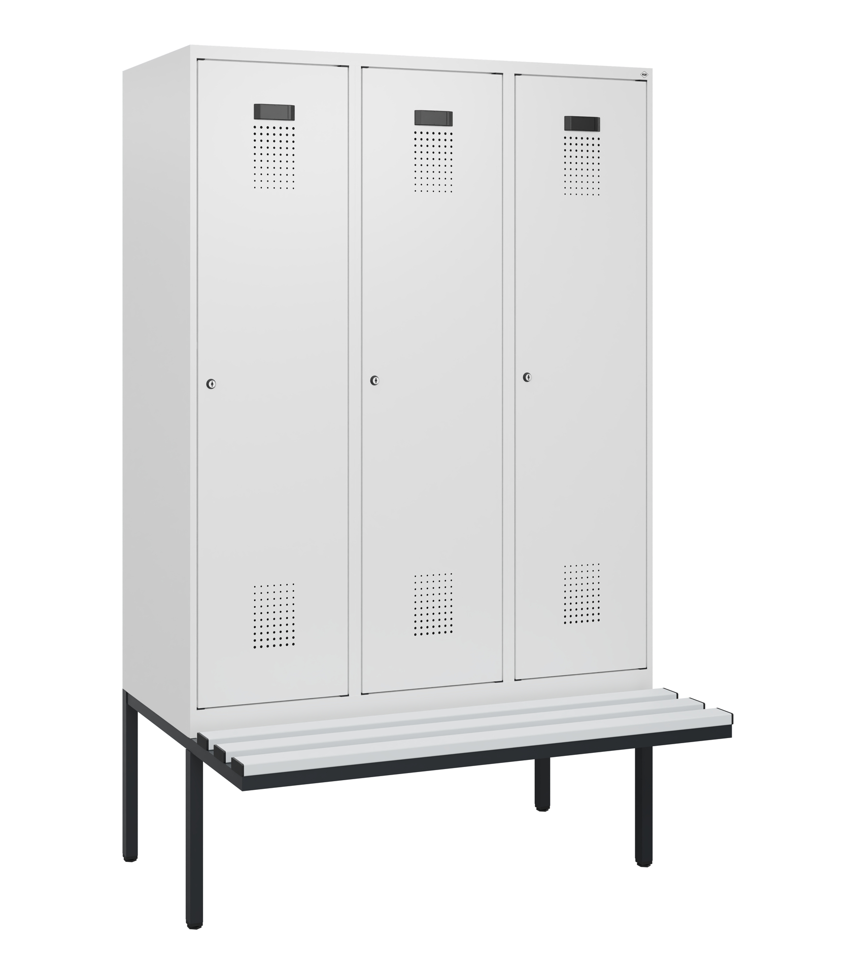 C+P Spind Evolo PLUS, Bank, 3 Abteile, 1950x1200x8