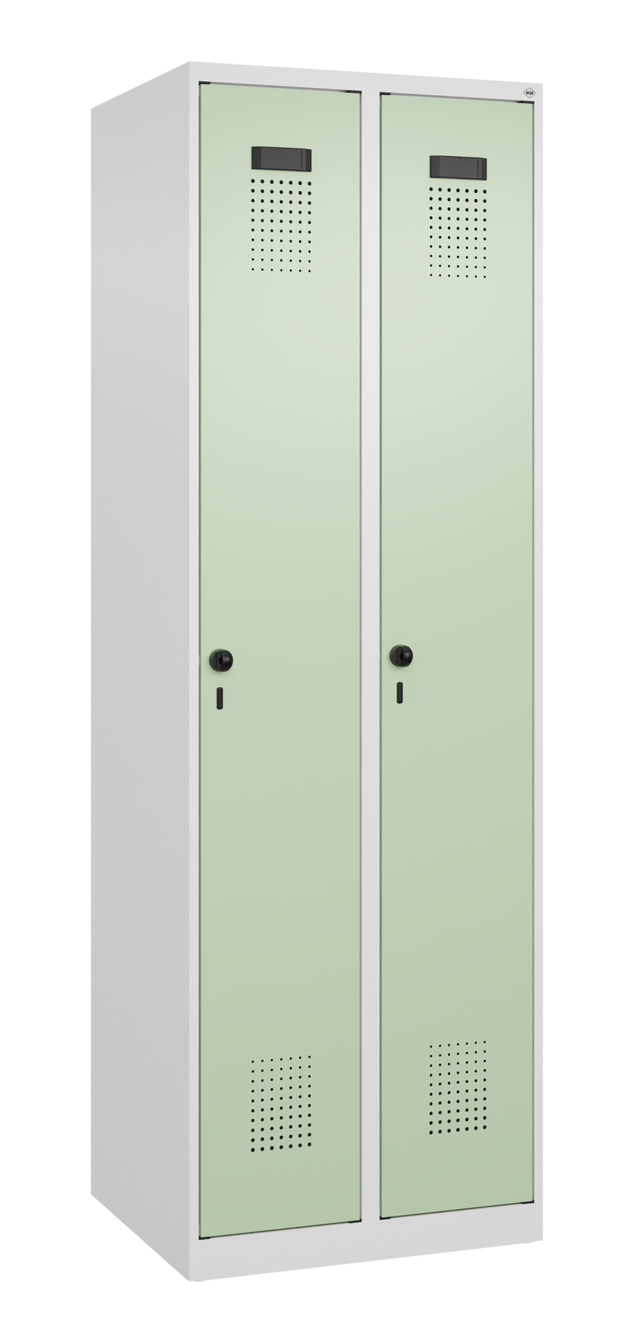 C+P Wäsche-Spind Evolo PLUS, 2 Abteile, 1850x600x5