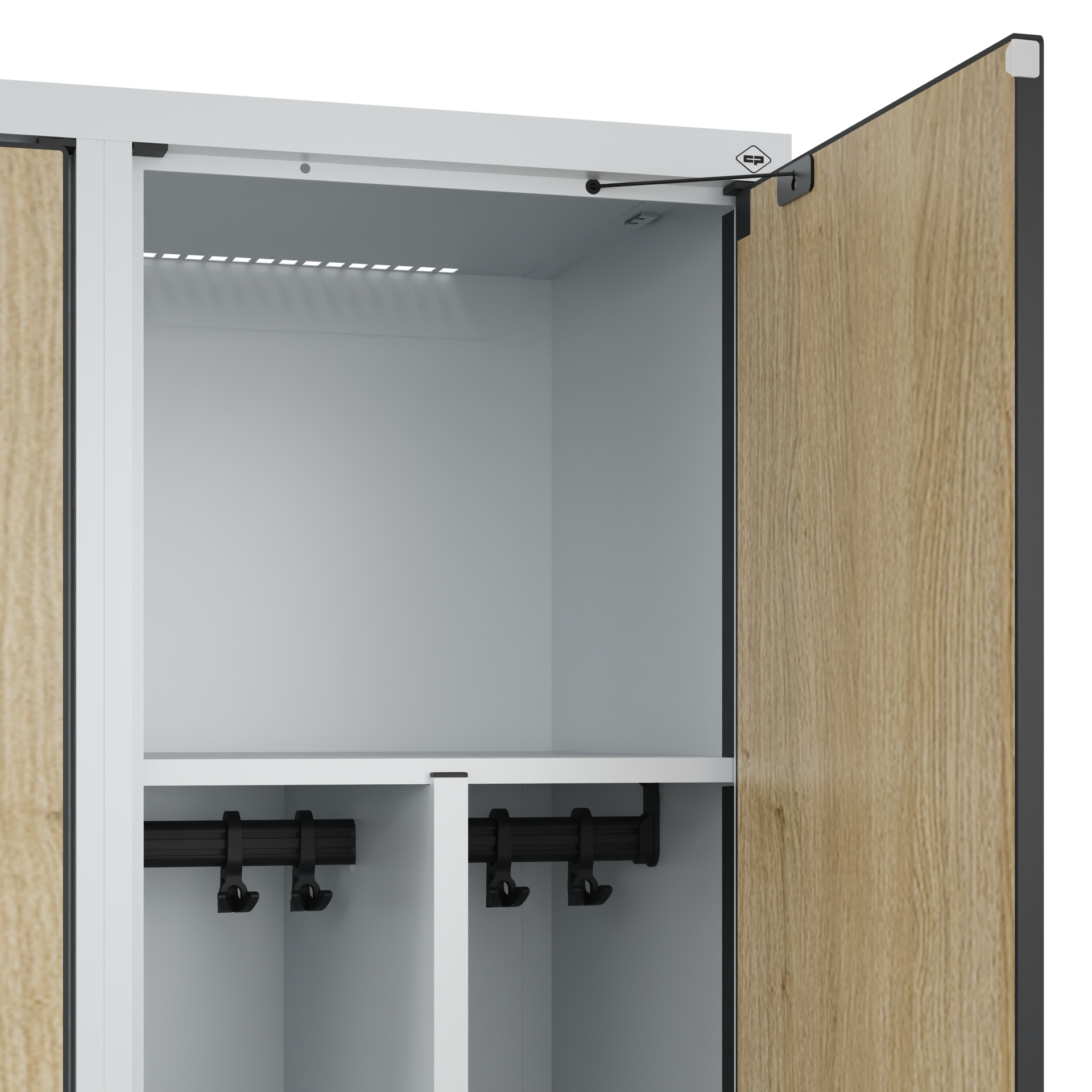 C+P Spind Evolo PLUS, 1 Abteil, 1850x400x500mm