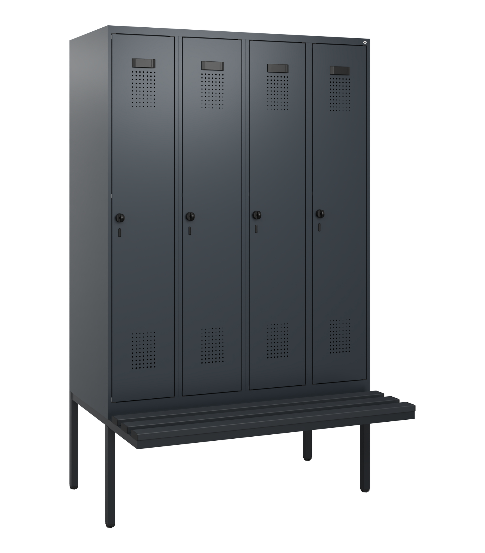 C+P Spind Evolo PLUS, Bank, 4 Abteile, 1950x1200x8