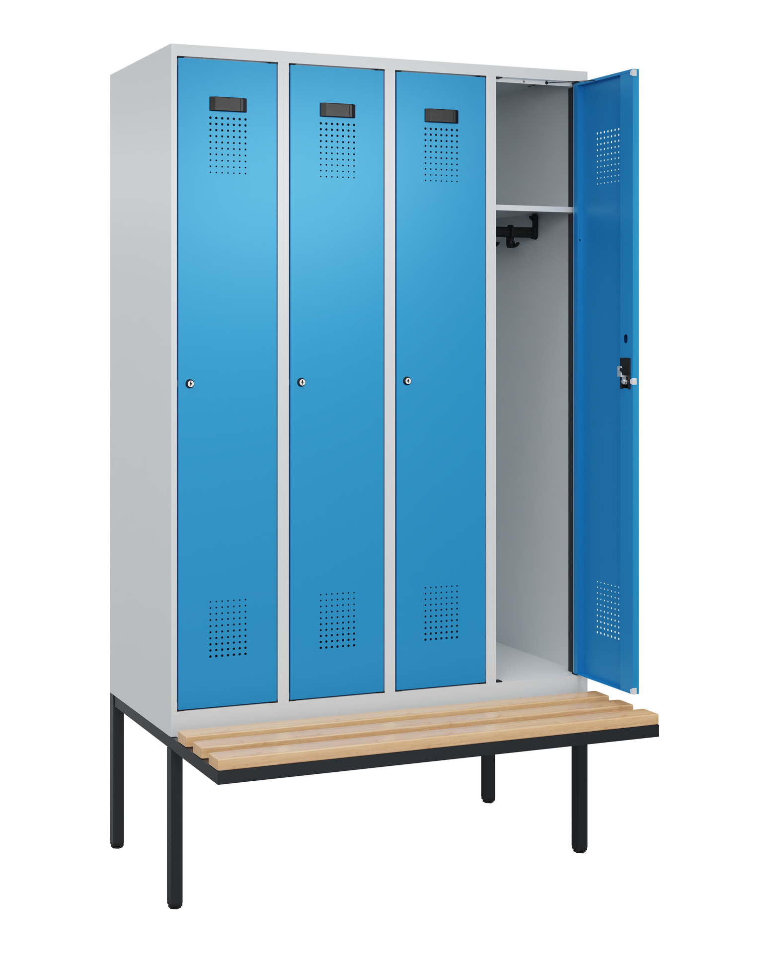 C+P Spind Evolo PLUS, Bank, 4 Abteile, 2120x1200x8