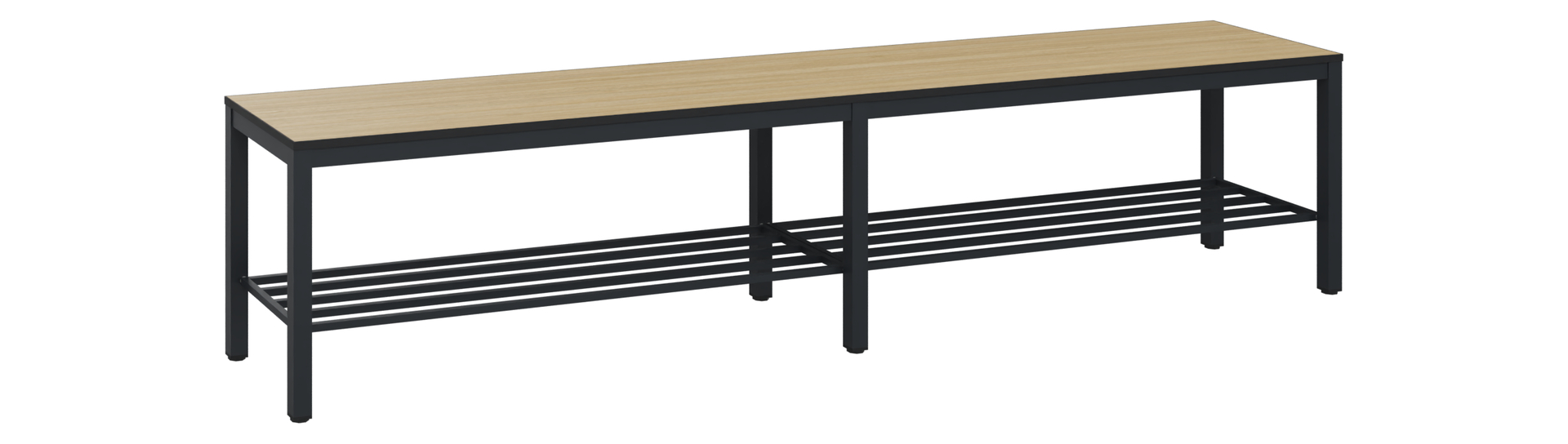 C+P Sitzbank Solid HPL, 438x2000x358mm, 7021/VK032