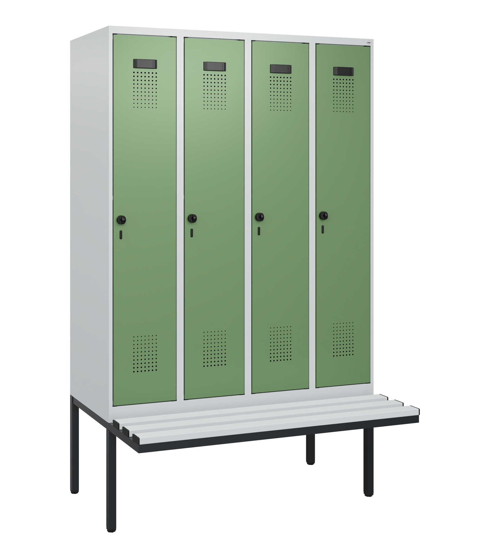 C+P Spind Evolo PLUS, Bank, 4 Abteile, 1950x1200x8