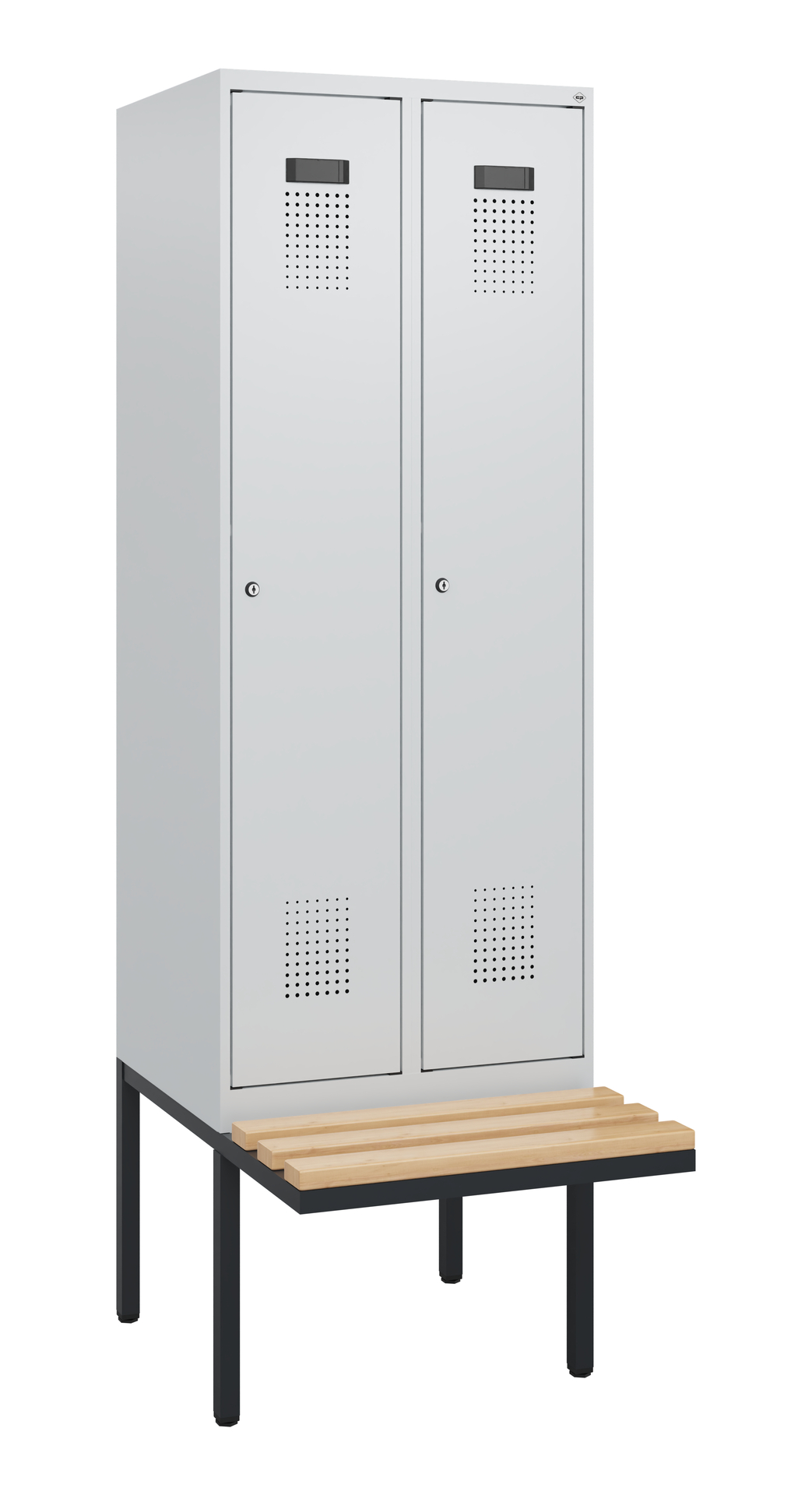 C+P Spind Evolo PLUS, Bank, 2 Abteile, 1950x600x81
