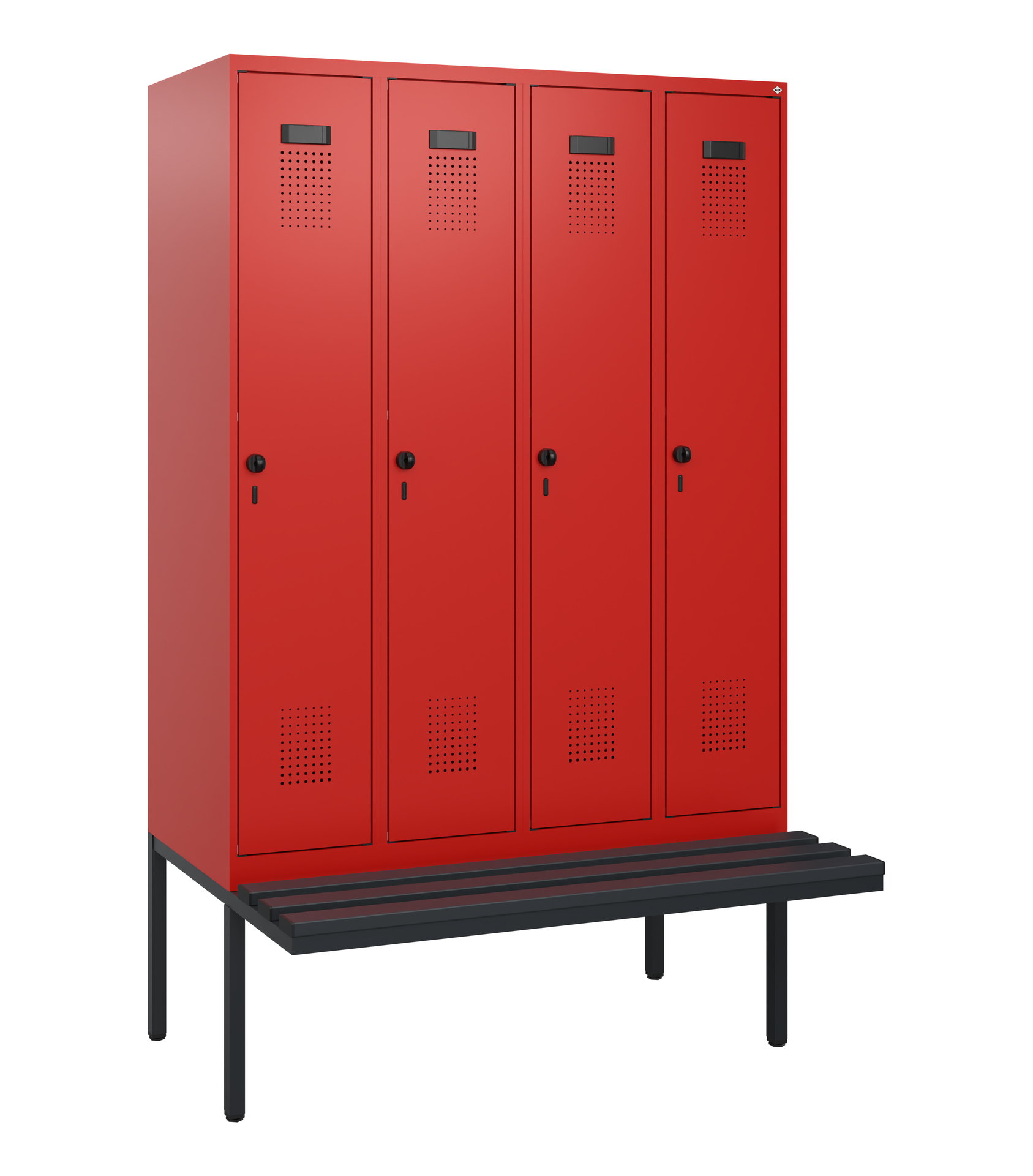 C+P Spind Evolo PLUS, Bank, 4 Abteile, 1950x1200x8