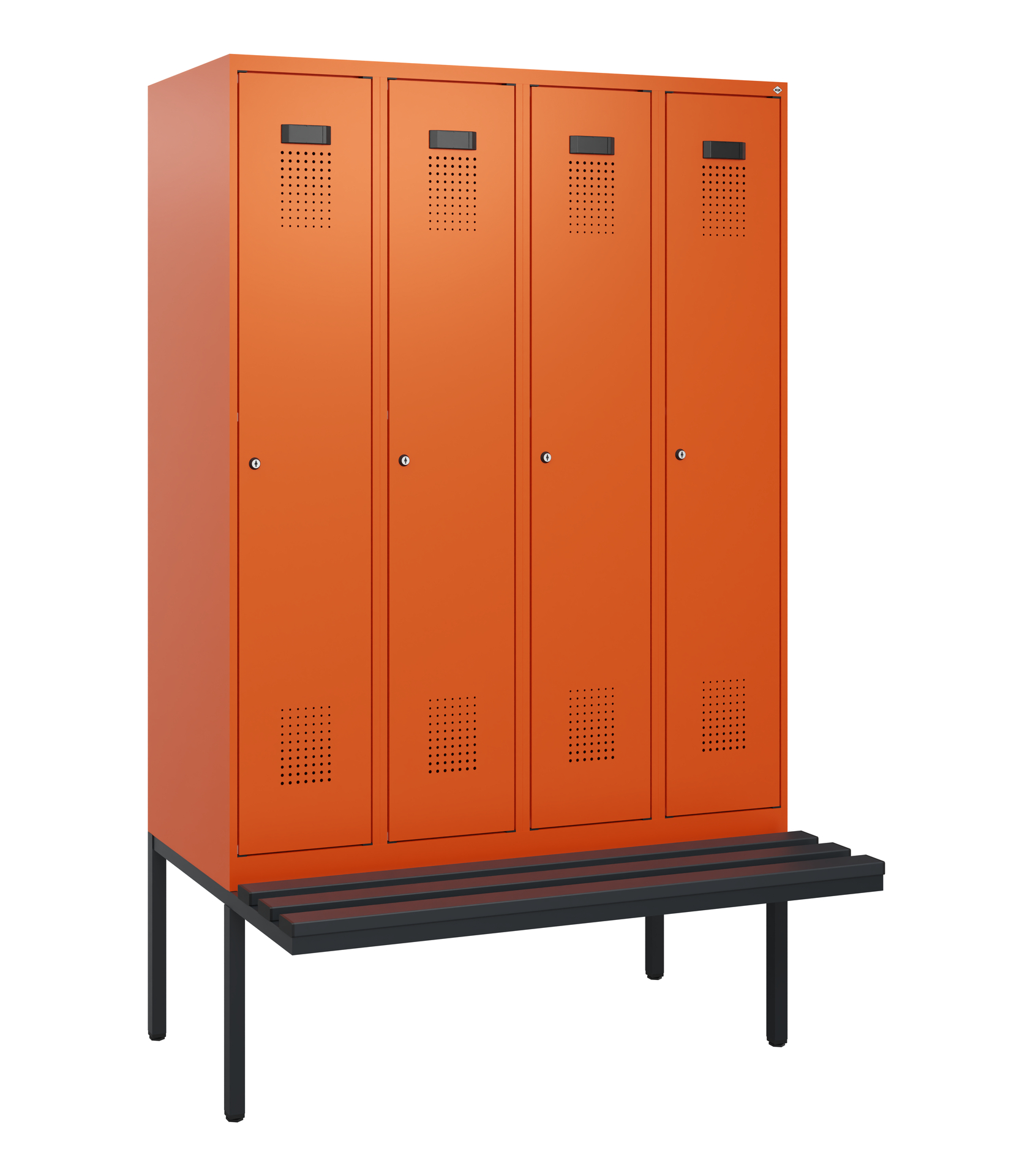 C+P Spind Evolo PLUS, Bank, 4 Abteile, 1950x1200x8
