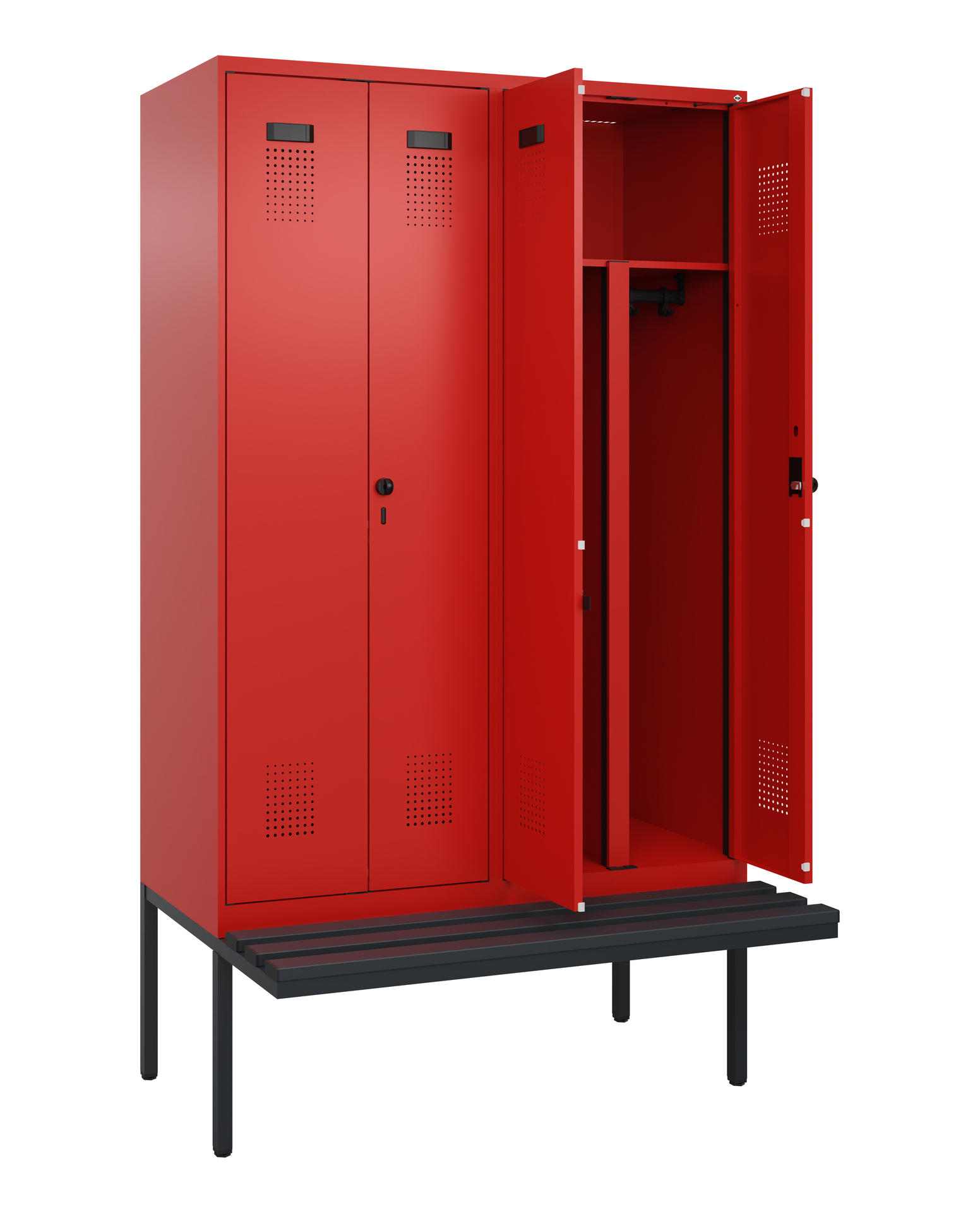 C+P PSA Doppel-Spind Evolo PLUS, Bank, 4 Abteile, 