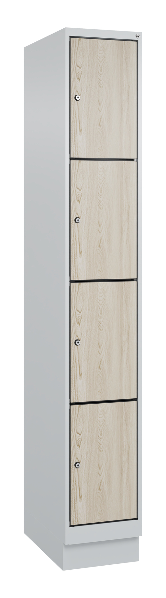C+P Schlie�fachschrank Evolo PLUS, Sockel, 4 F�cher, 1950x300x500mm