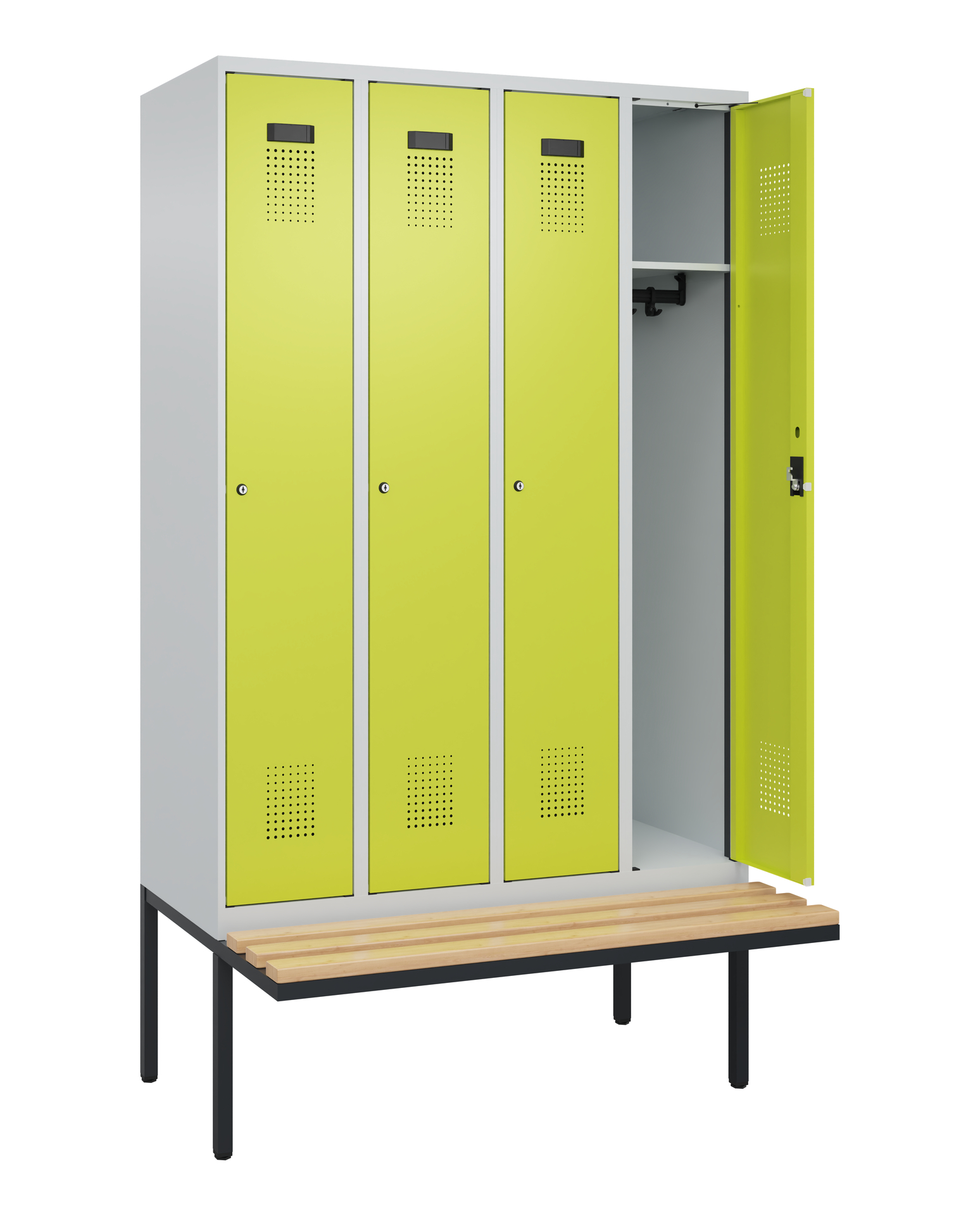 C+P Spind Evolo PLUS, Bank, 4 Abteile, 2120x1200x8