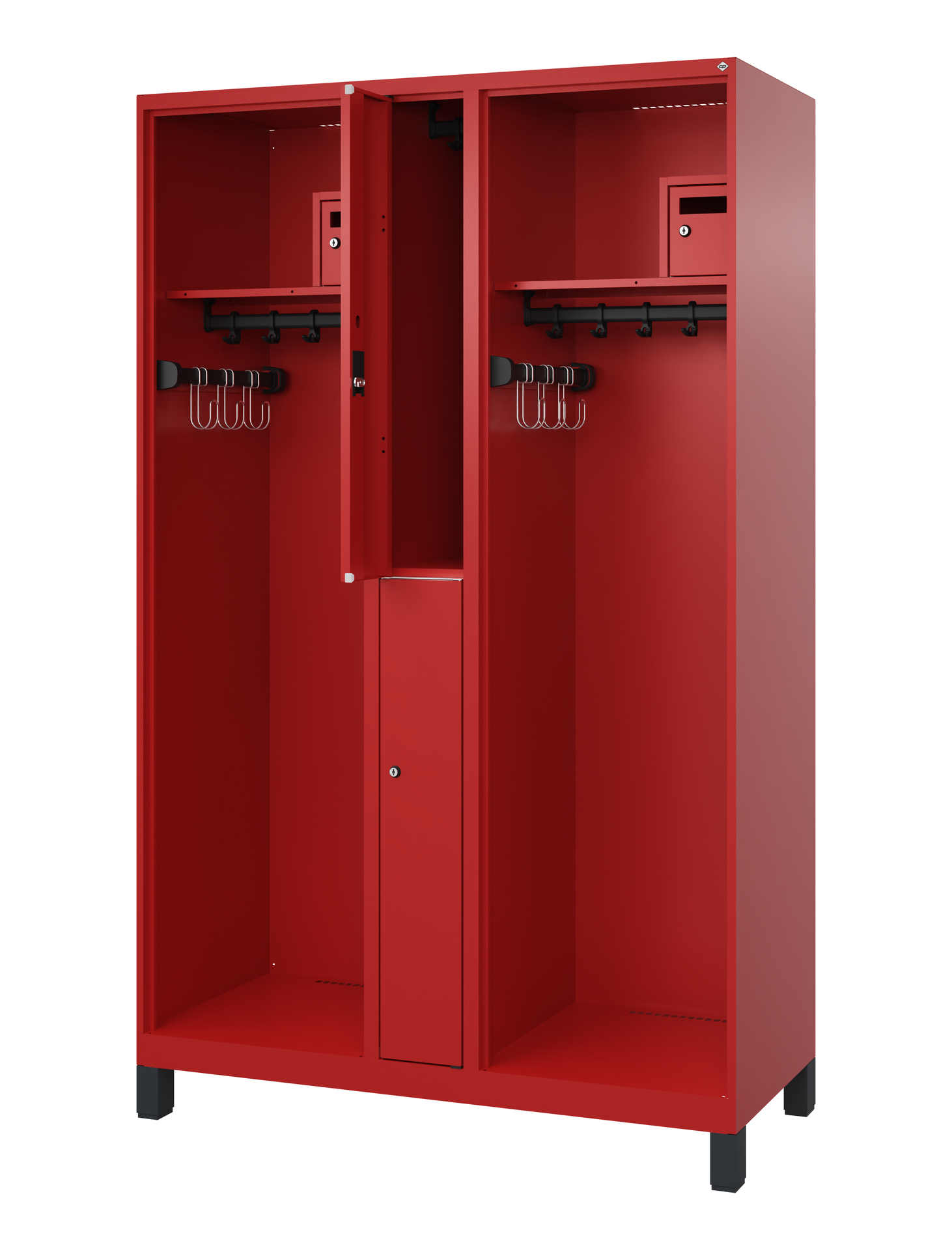 C+P Feuerwehrspind Maxi, 2 Fächer, 1850x1200x500mm