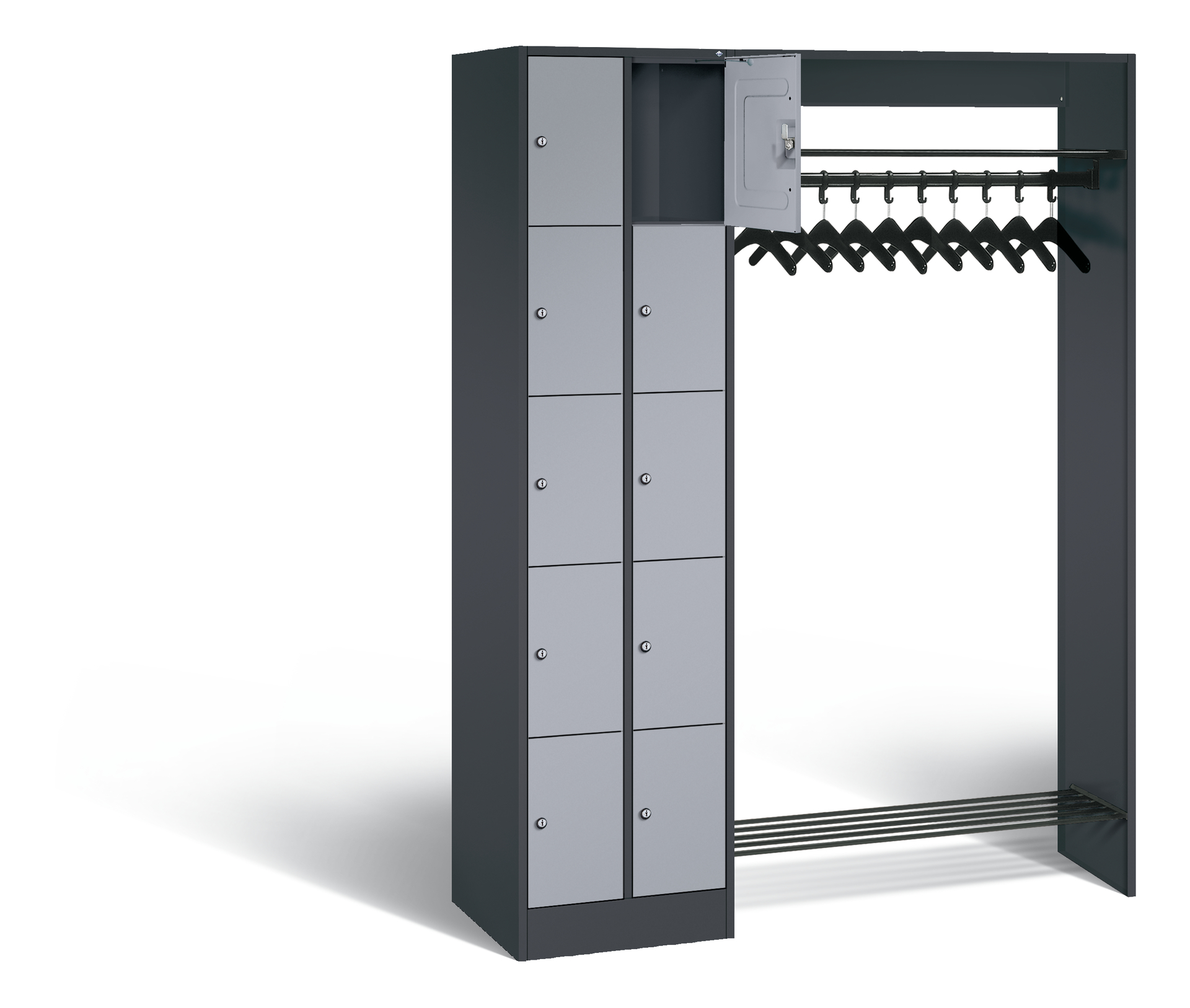 C+P Offene Garderobe, H1950xB1410xT480mm