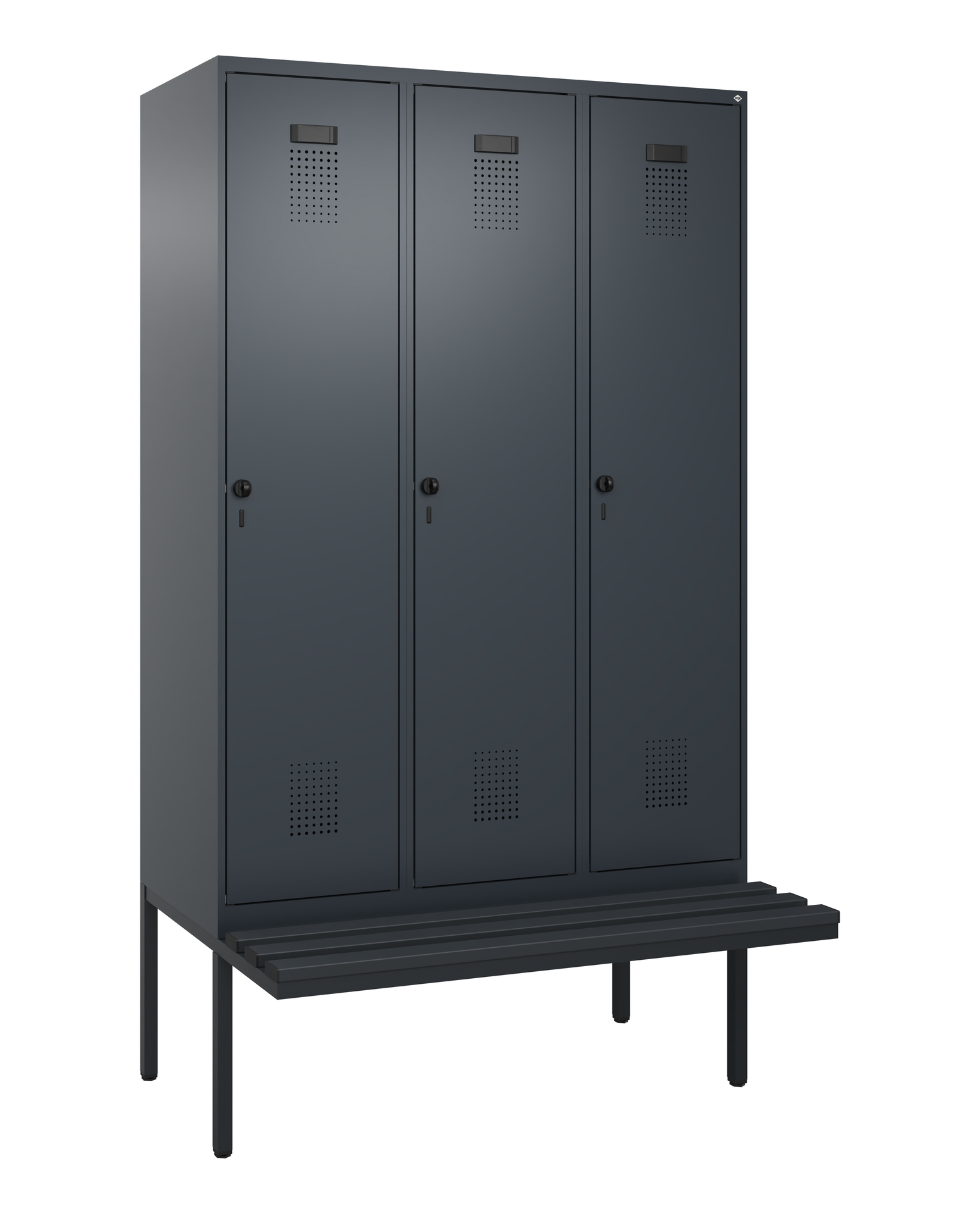 C+P Spind Evolo PLUS, Bank, 3 Abteile, 2120x1200x8
