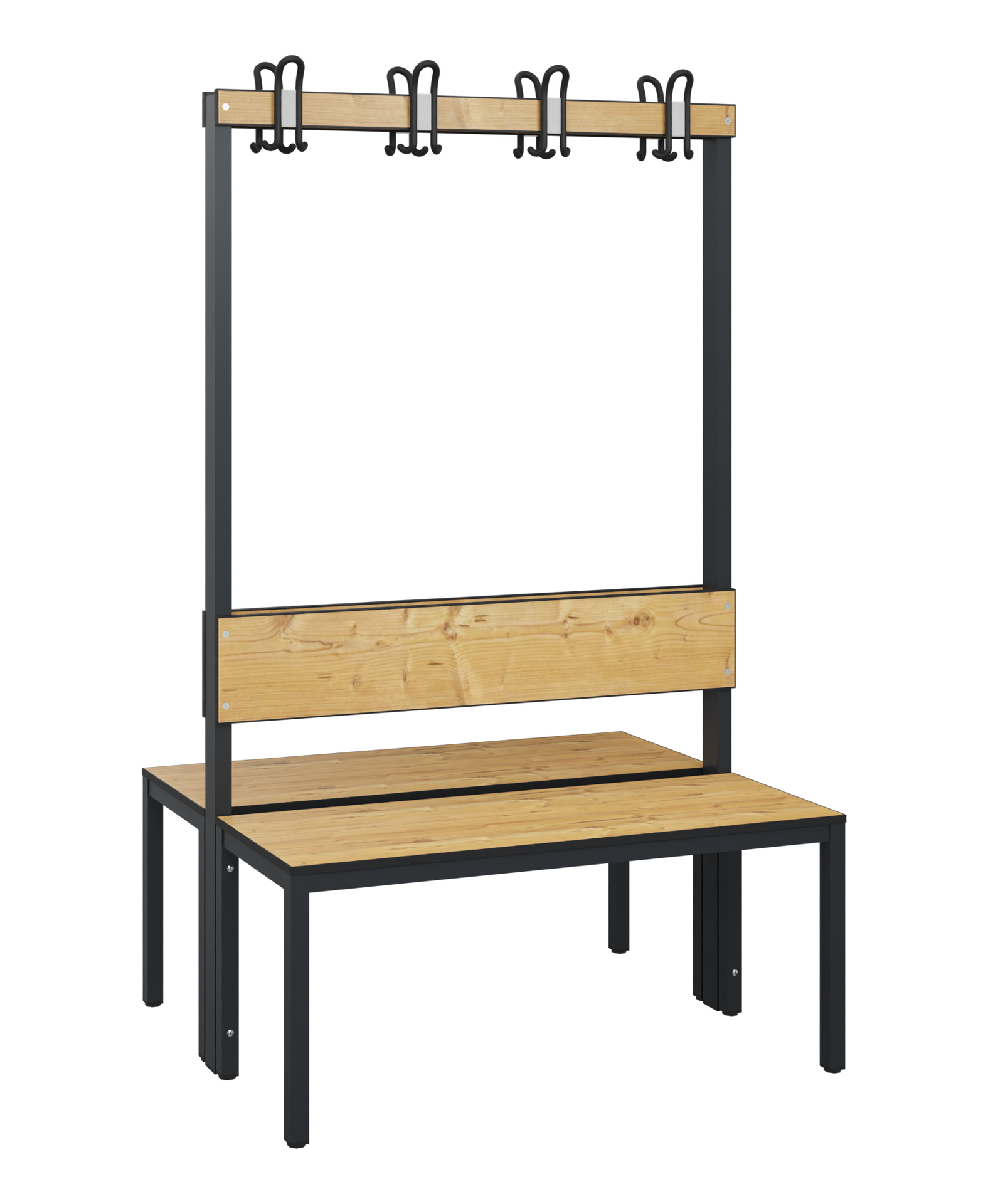 C+P Garderobenbank Solid HPL, 1716x1000x770mm, 7021/VK039