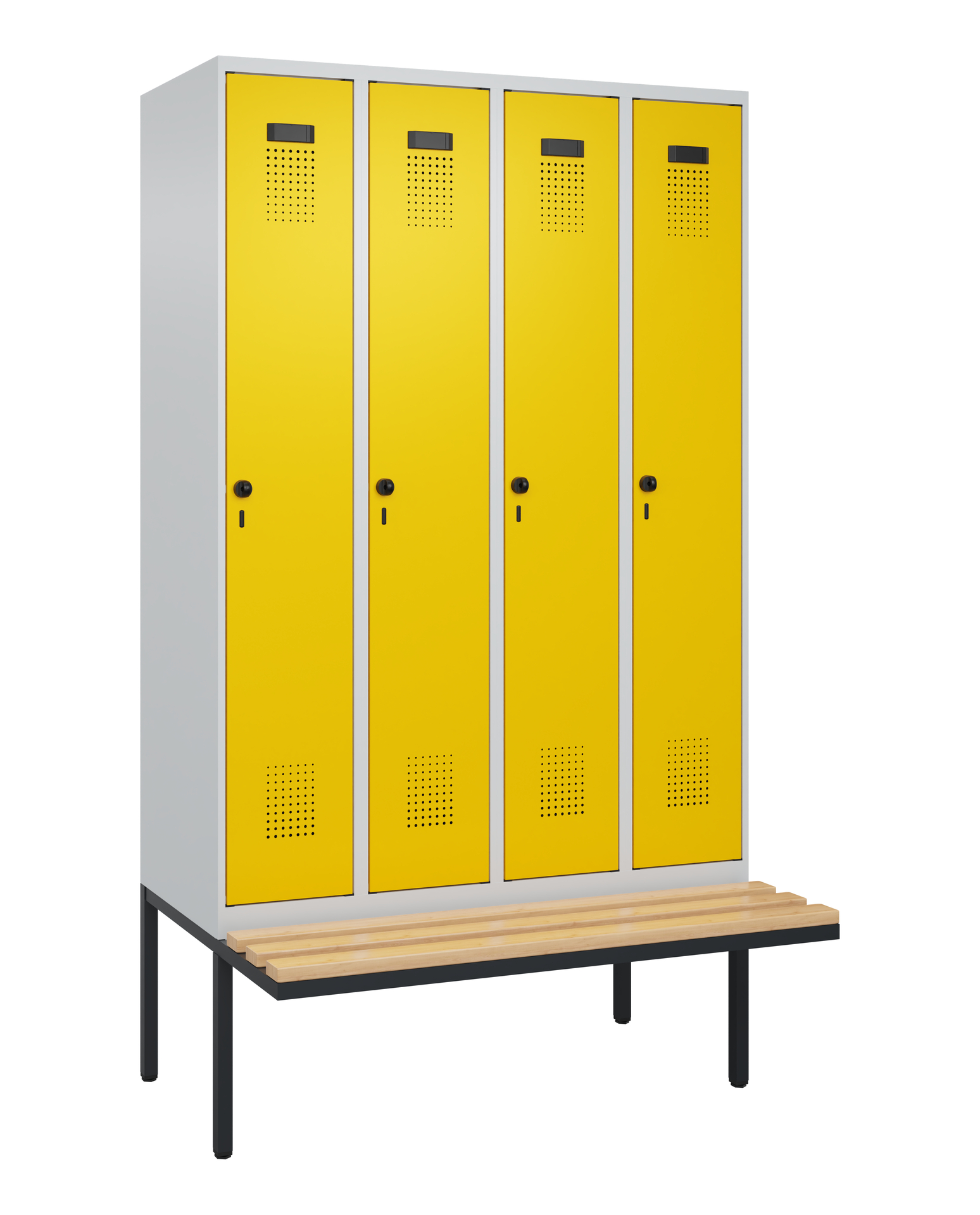 C+P Spind Evolo PLUS, Bank, 4 Abteile, 2120x1200x8