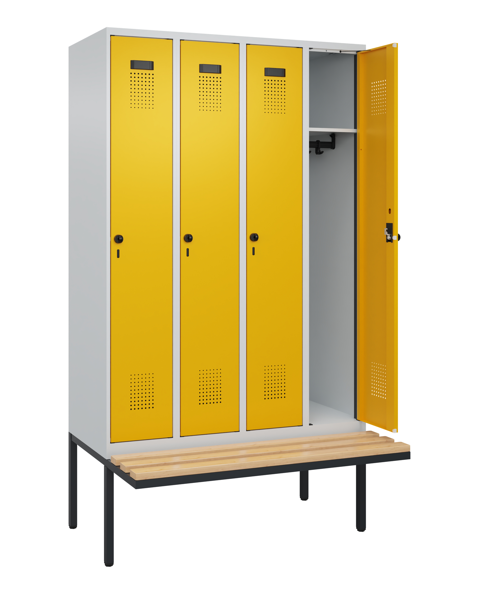 C+P Spind Evolo PLUS, Bank, 4 Abteile, 2120x1200x8