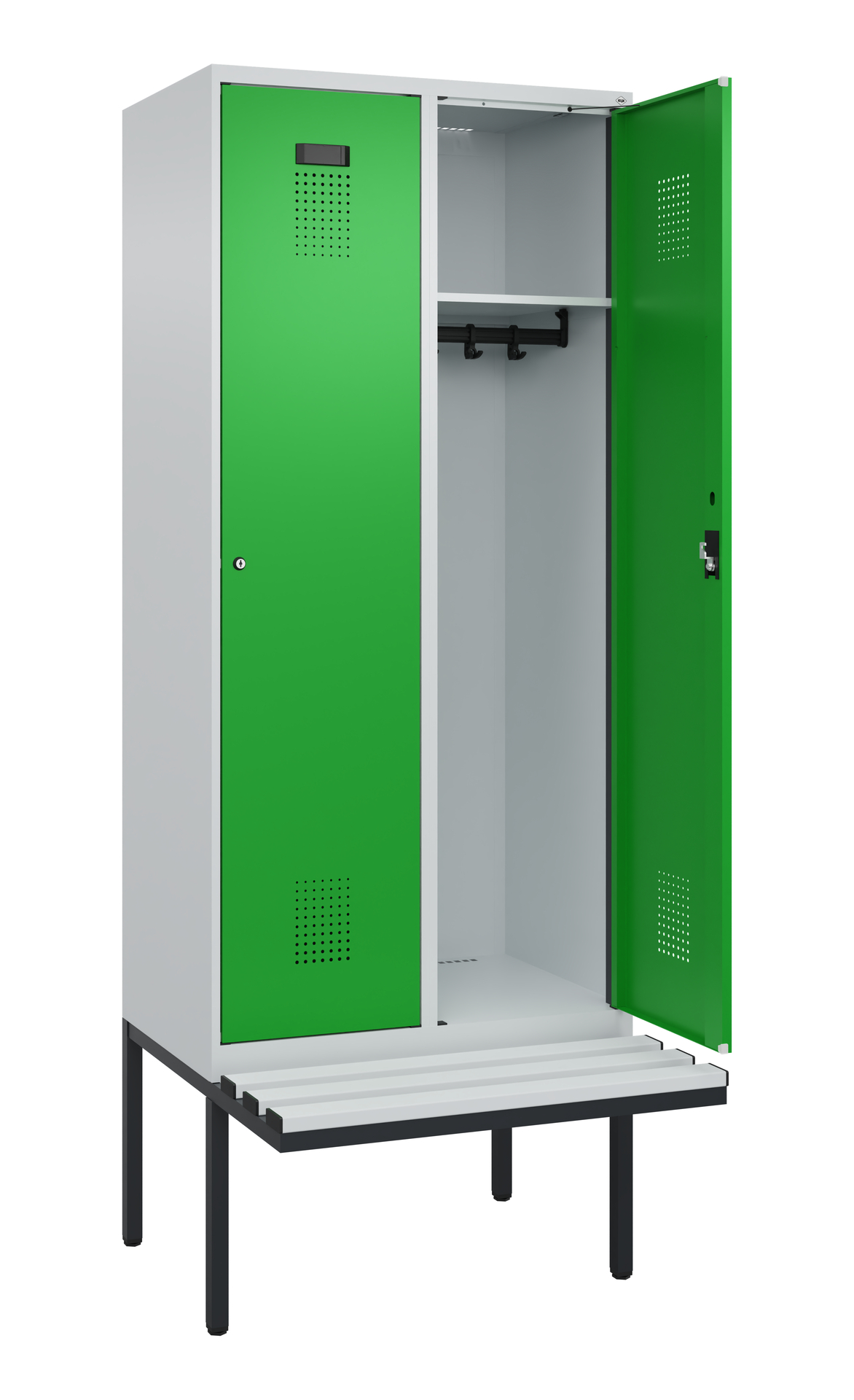 C+P Spind Evolo PLUS, Bank, 2 Abteile, 2120x800x81