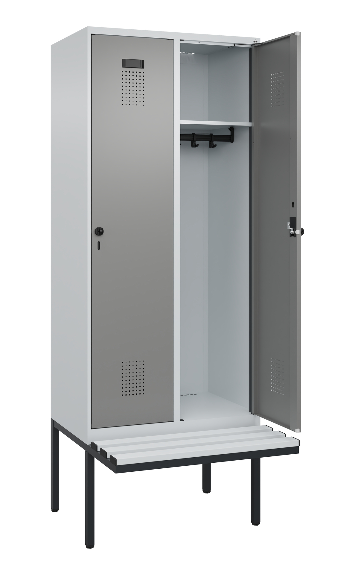 C+P Spind Evolo PLUS, Bank, 2 Abteile, 2120x800x81