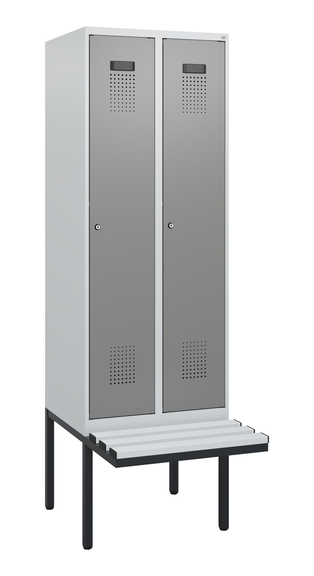 C+P Spind Evolo PLUS, Bank, 2 Abteile, 1950x600x81