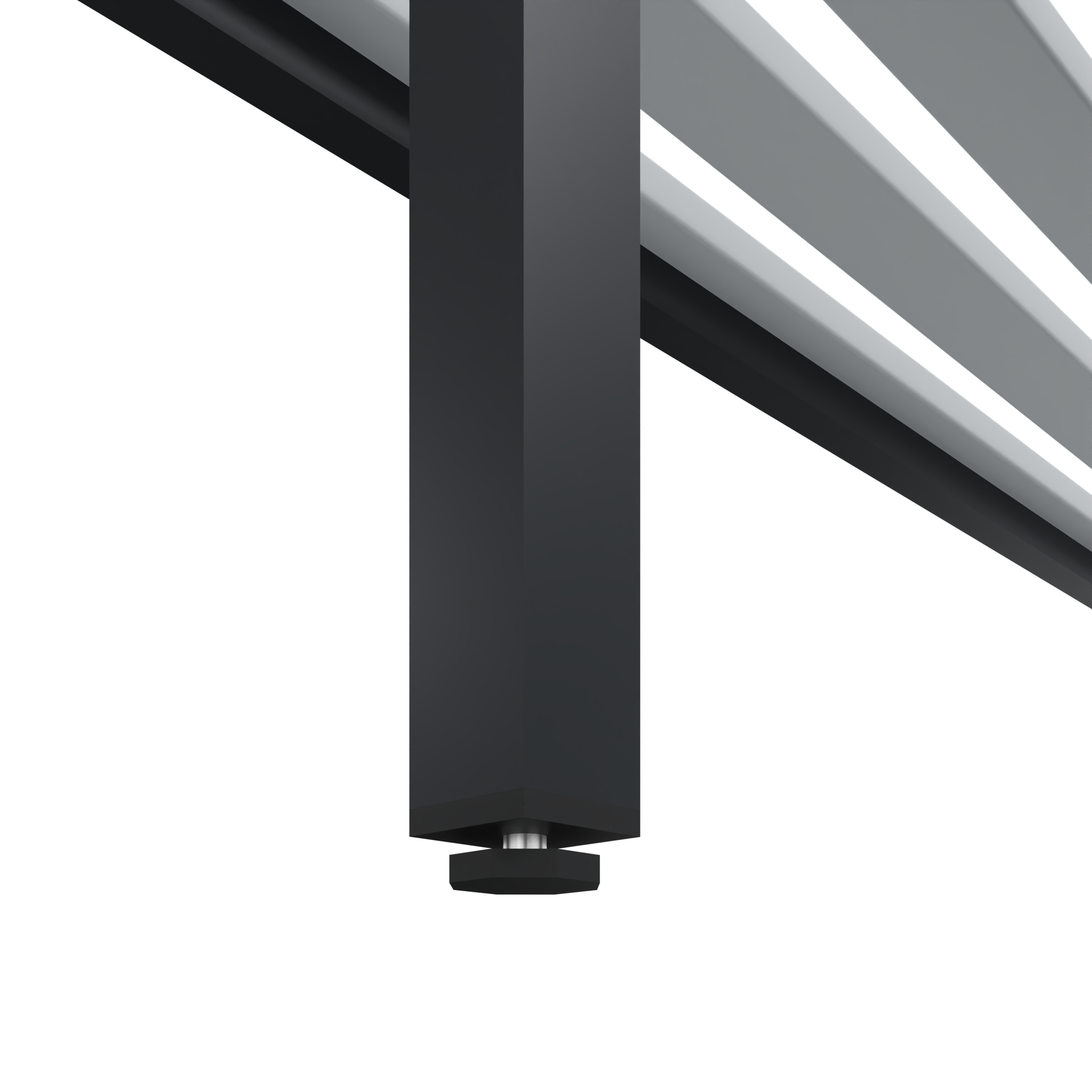 C+P Sitzbank Solid, 450x1000x358mm, 7021/Lichtgrau